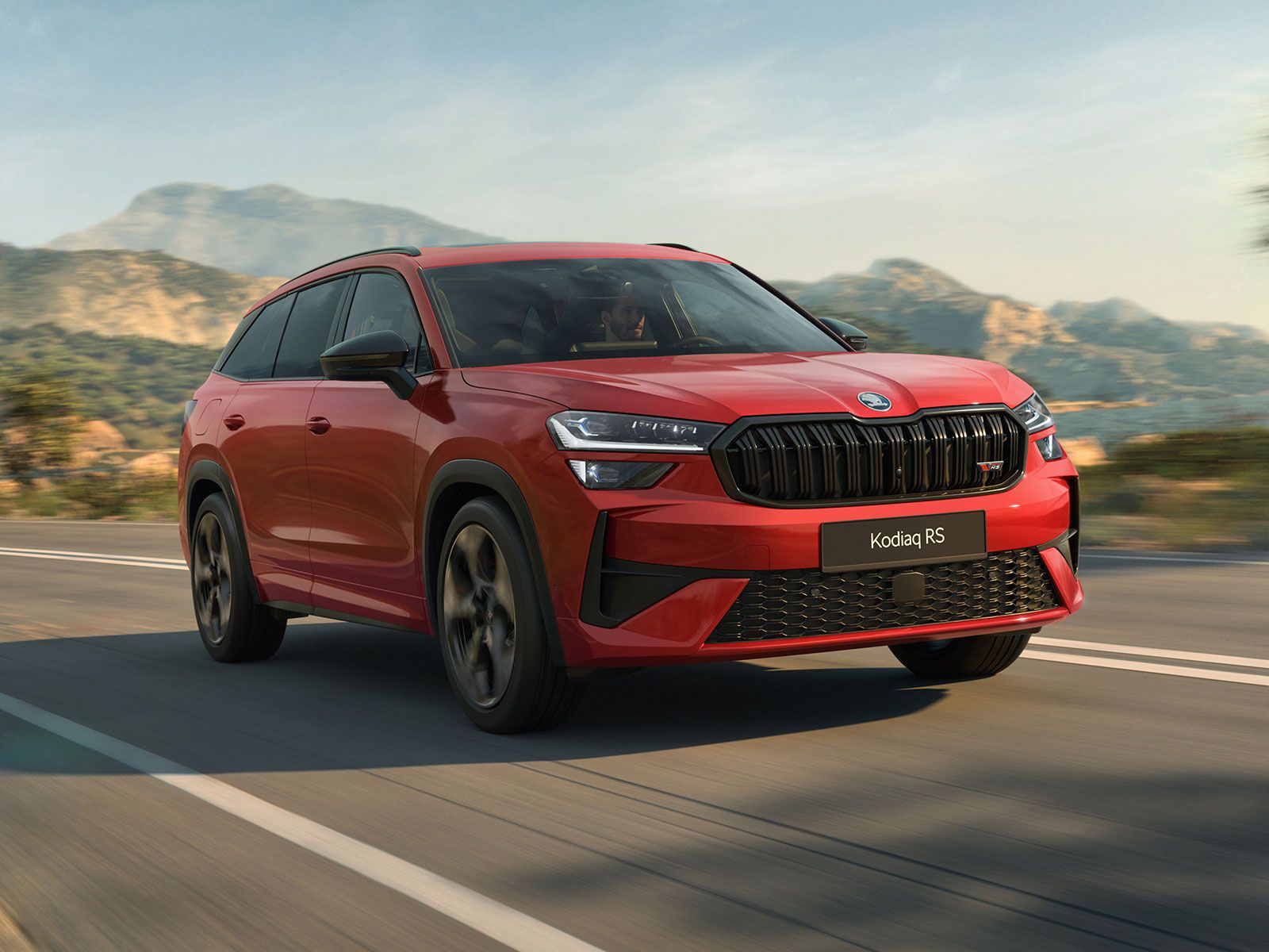 Der neue Skoda Kodiaq RS besticht mit kraftvollem Look.
