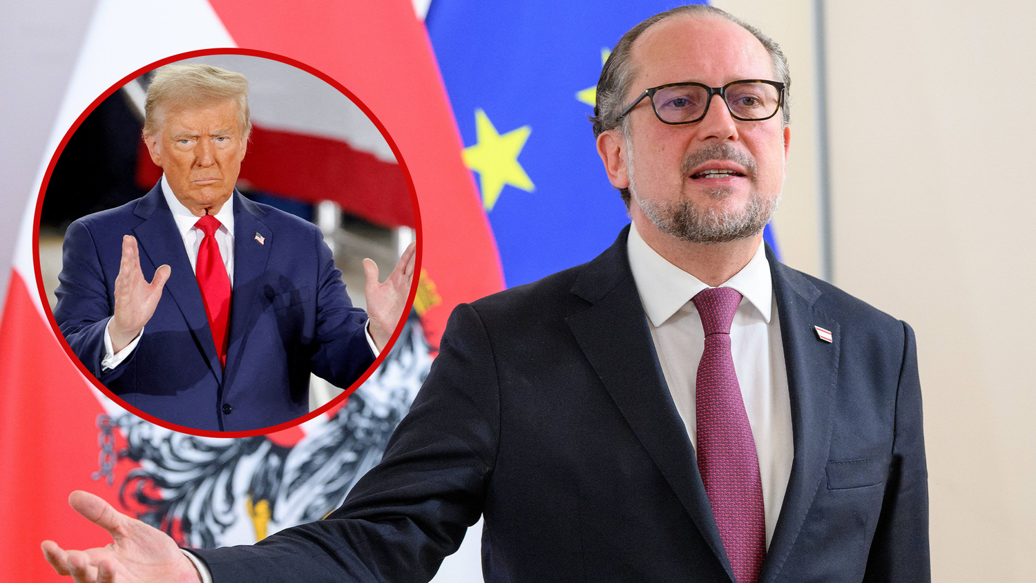 Außenminister Alexander Schallenberg (ÖVP) ordnete am Samstag die jüngsten politischen Ereignisse rund um die US-Wahl ein und was der Sieg von Donald Trump für 