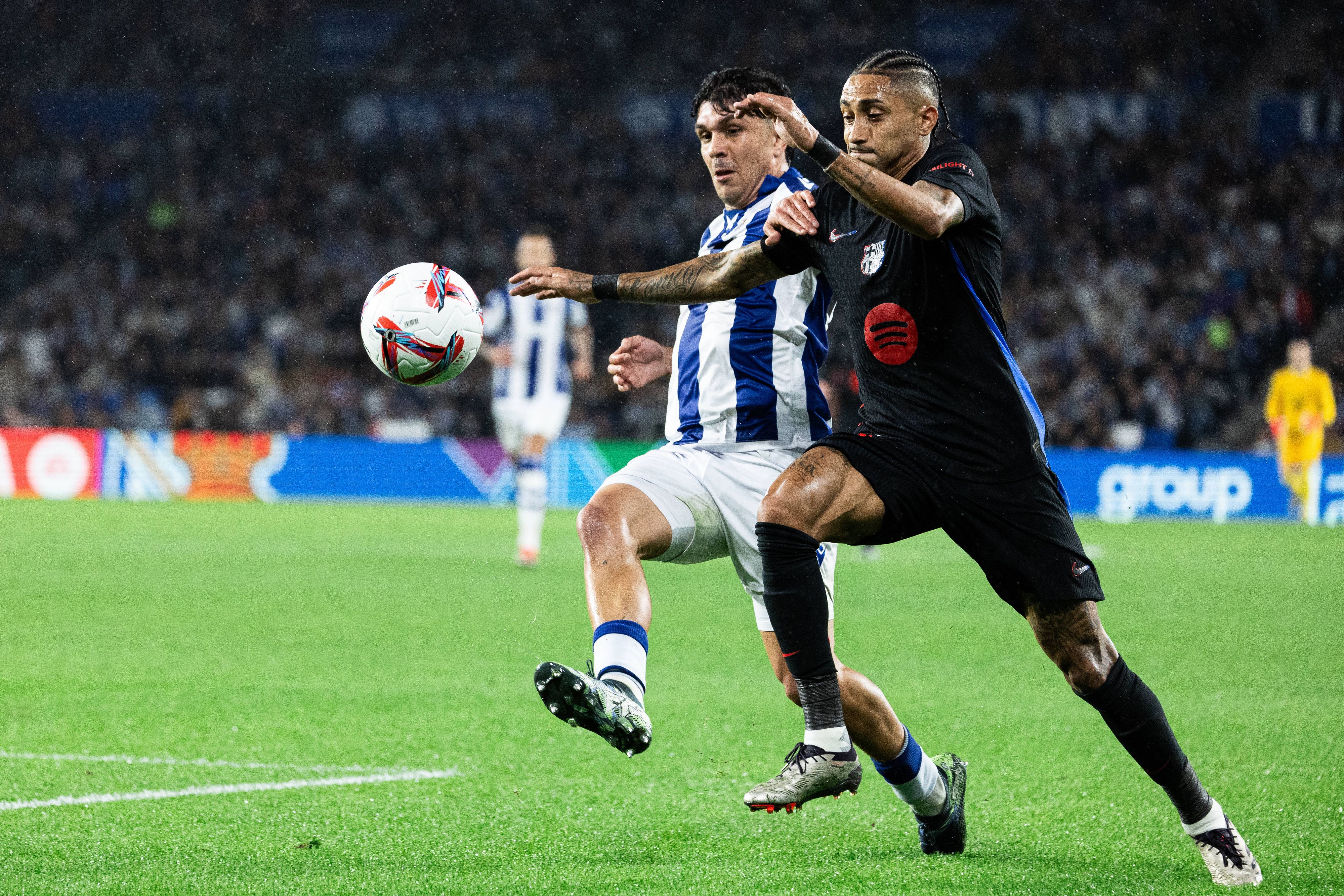 Auch Raphinha fand gegen die Defensive kein Mittel.