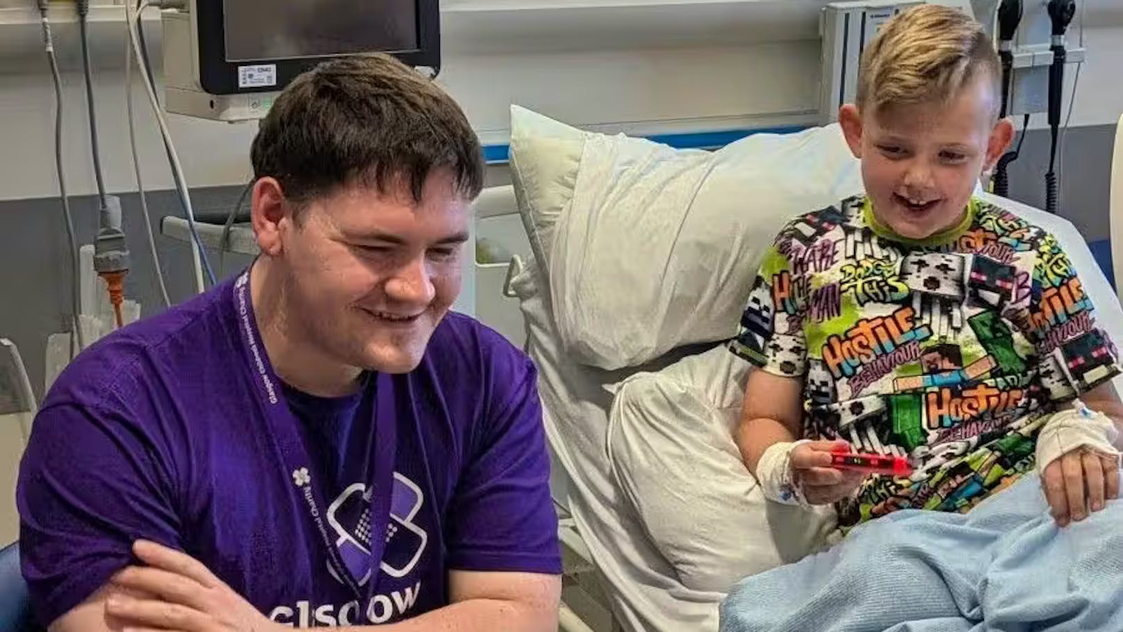 "Minecraft" während Plasma-Austausch im Kinderspital