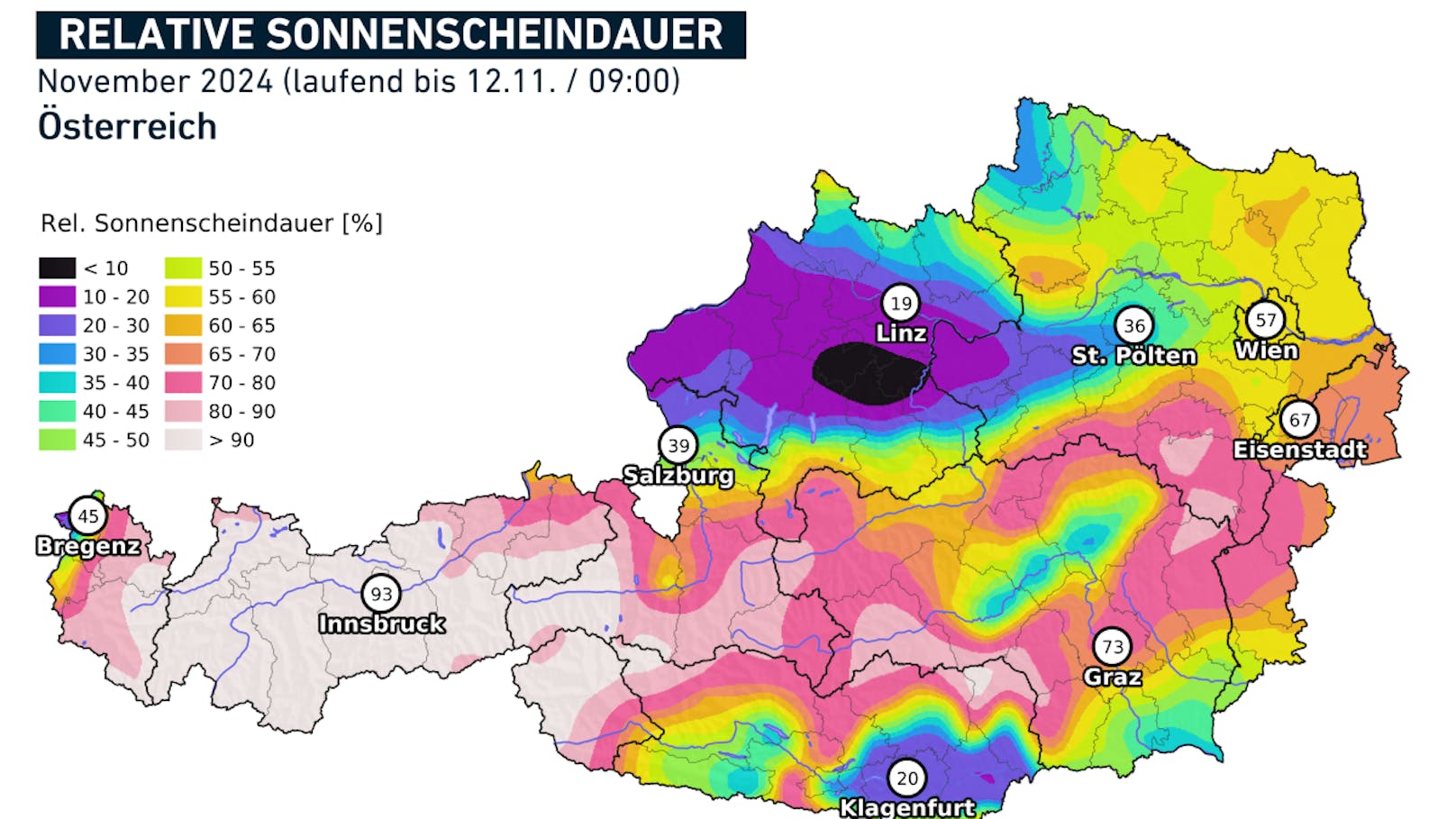 Sonnenstunden November