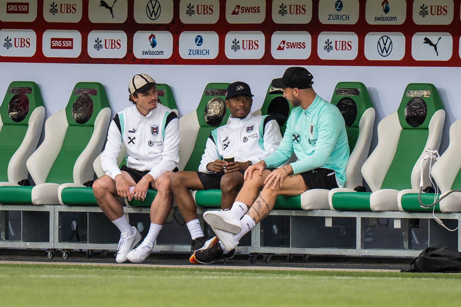 Marcel Sabitzer, David Alaba und Marko Arnautovic