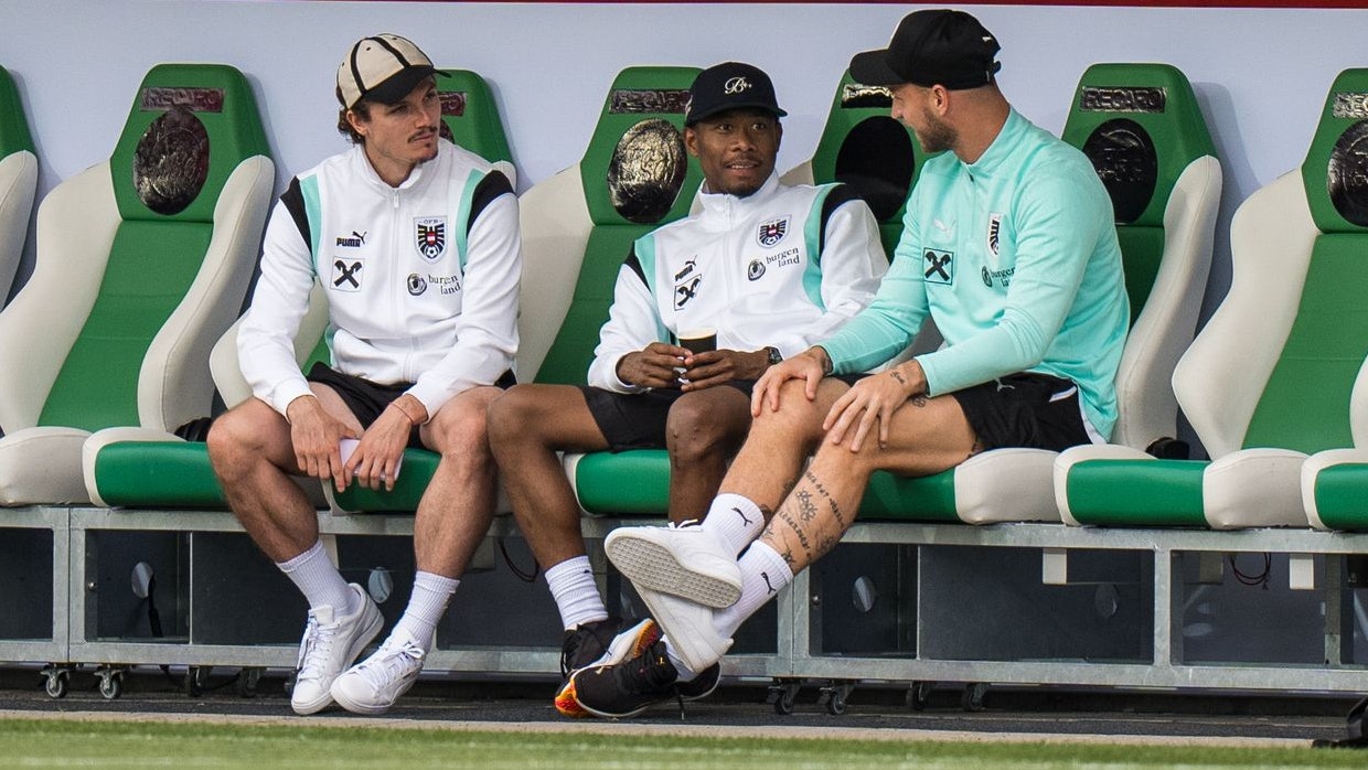 Marcel Sabitzer, David Alaba und Marko Arnautovic