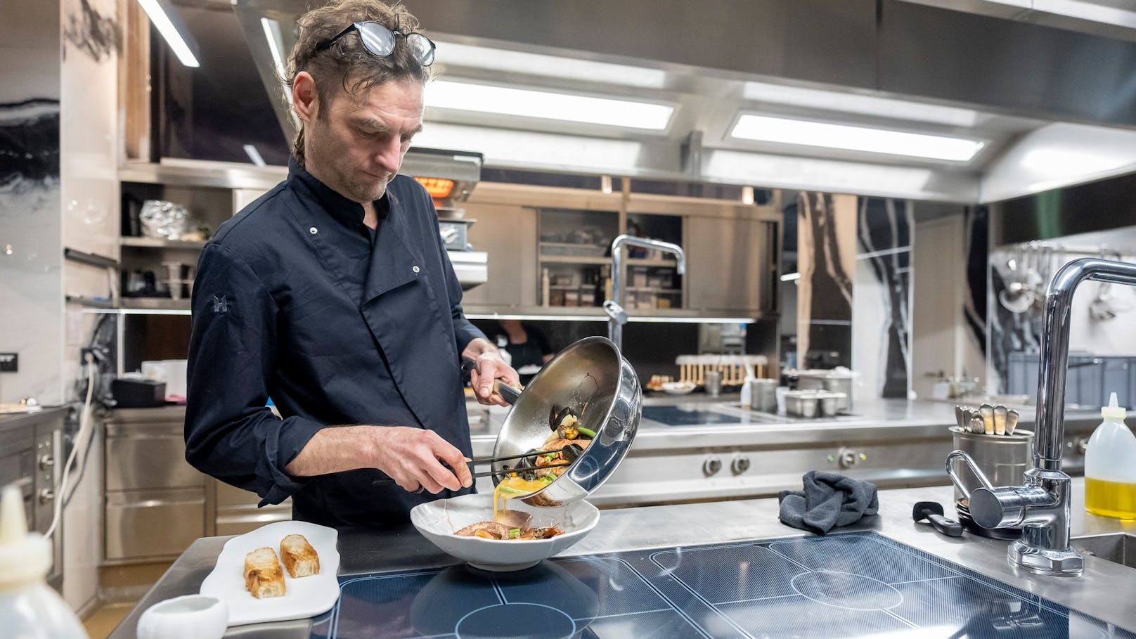 Patrick Müller bei der Arbeit