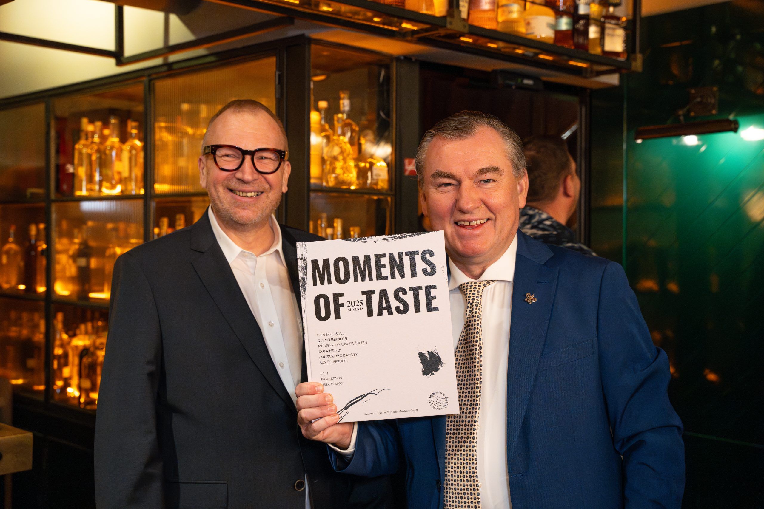 v.l.n.r.: Franz Bernthaler und Toni Mörwald - Initiator und Teilnehmer der Moments of Taste