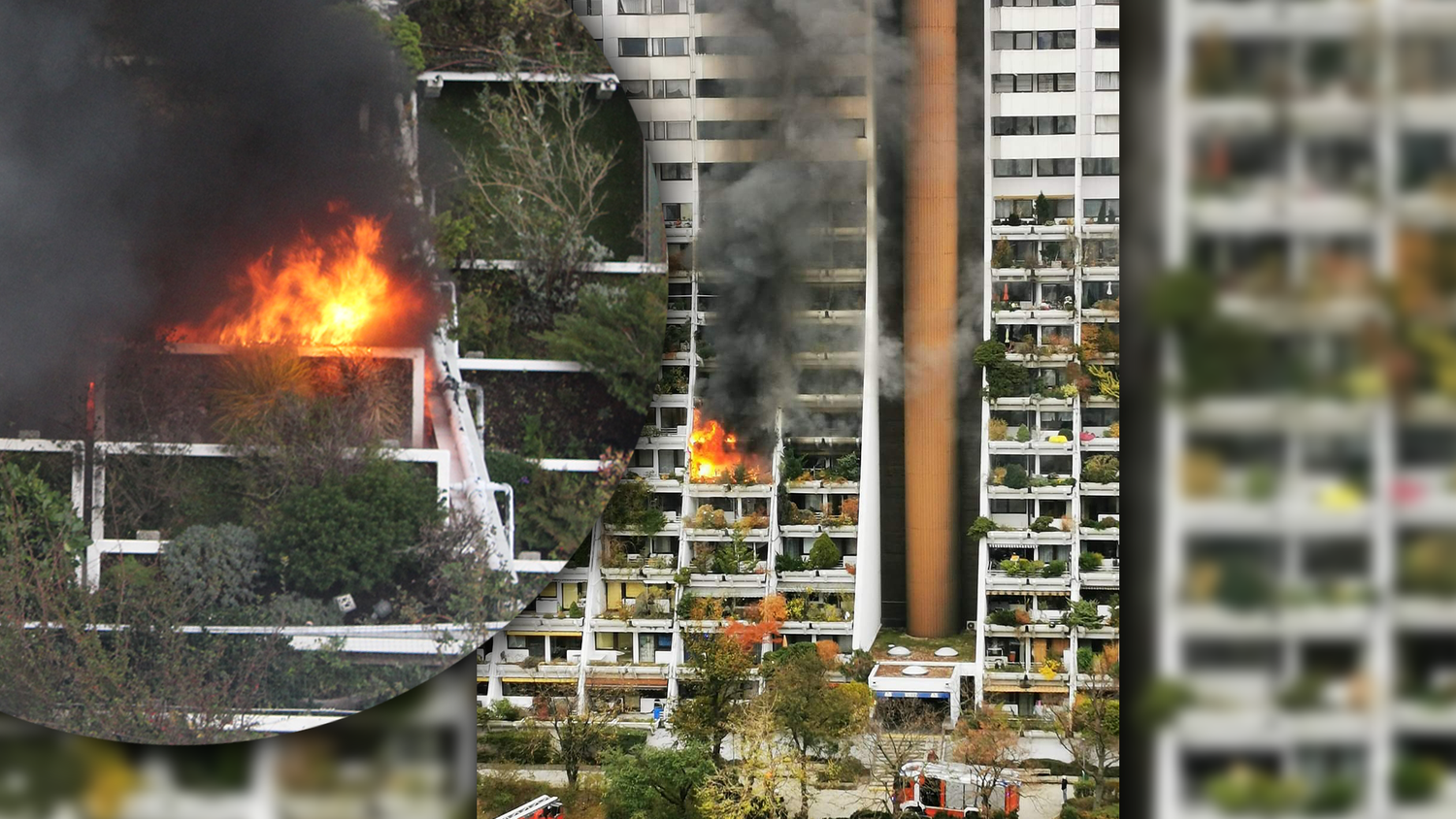 Wohnungsbrand in Wien - Feuerwehr im Großeinsatz