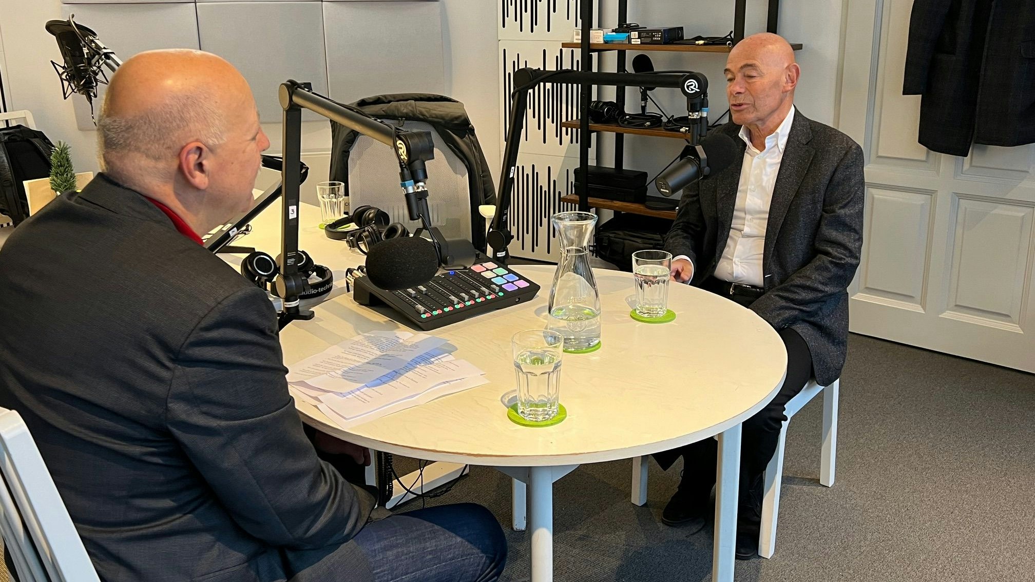 Andreas Rudas beim Podcast-Interview mit Christian Nusser