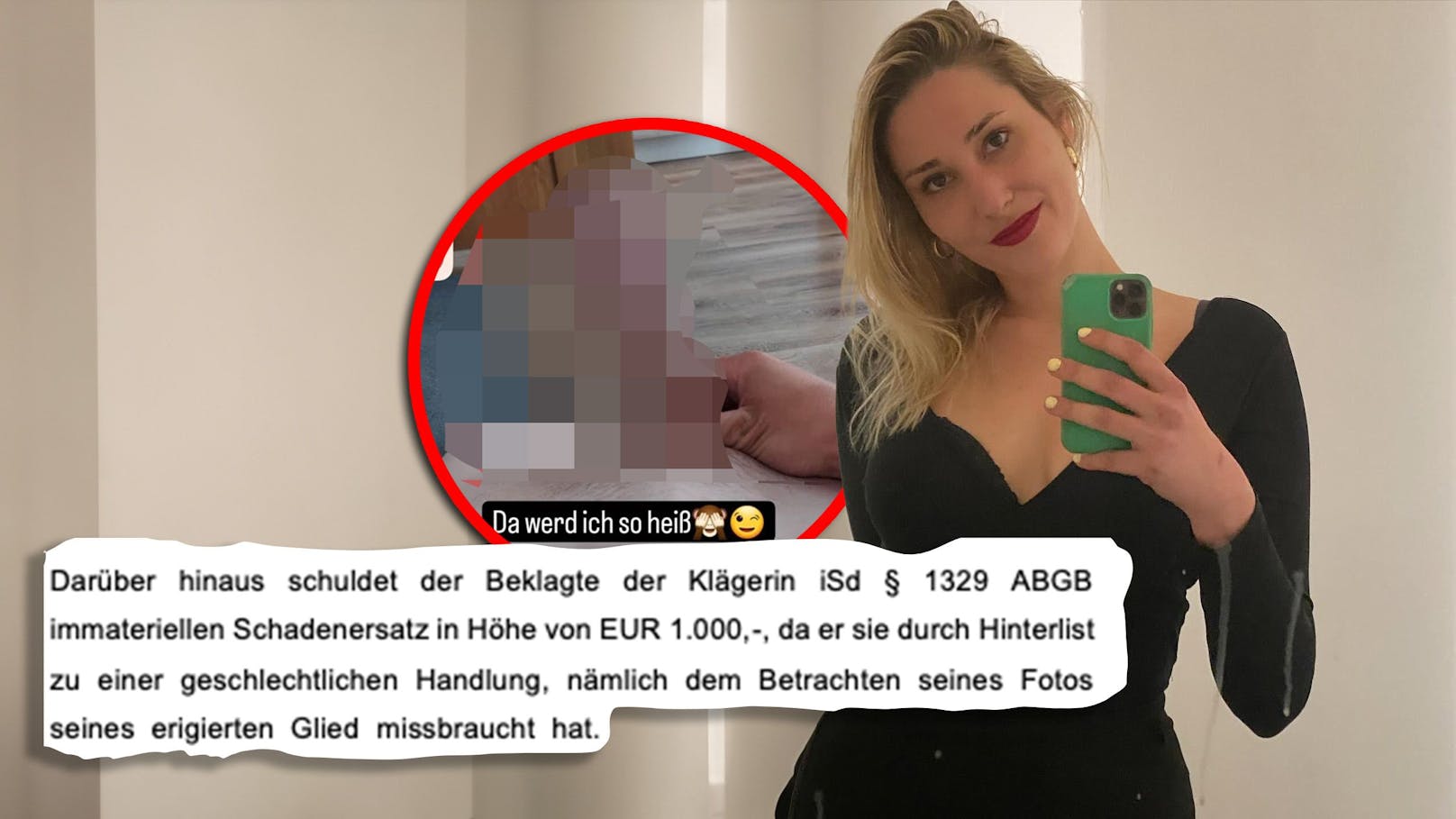 Penis-Foto bekommen! Wienerin will 1.500 € von Absender