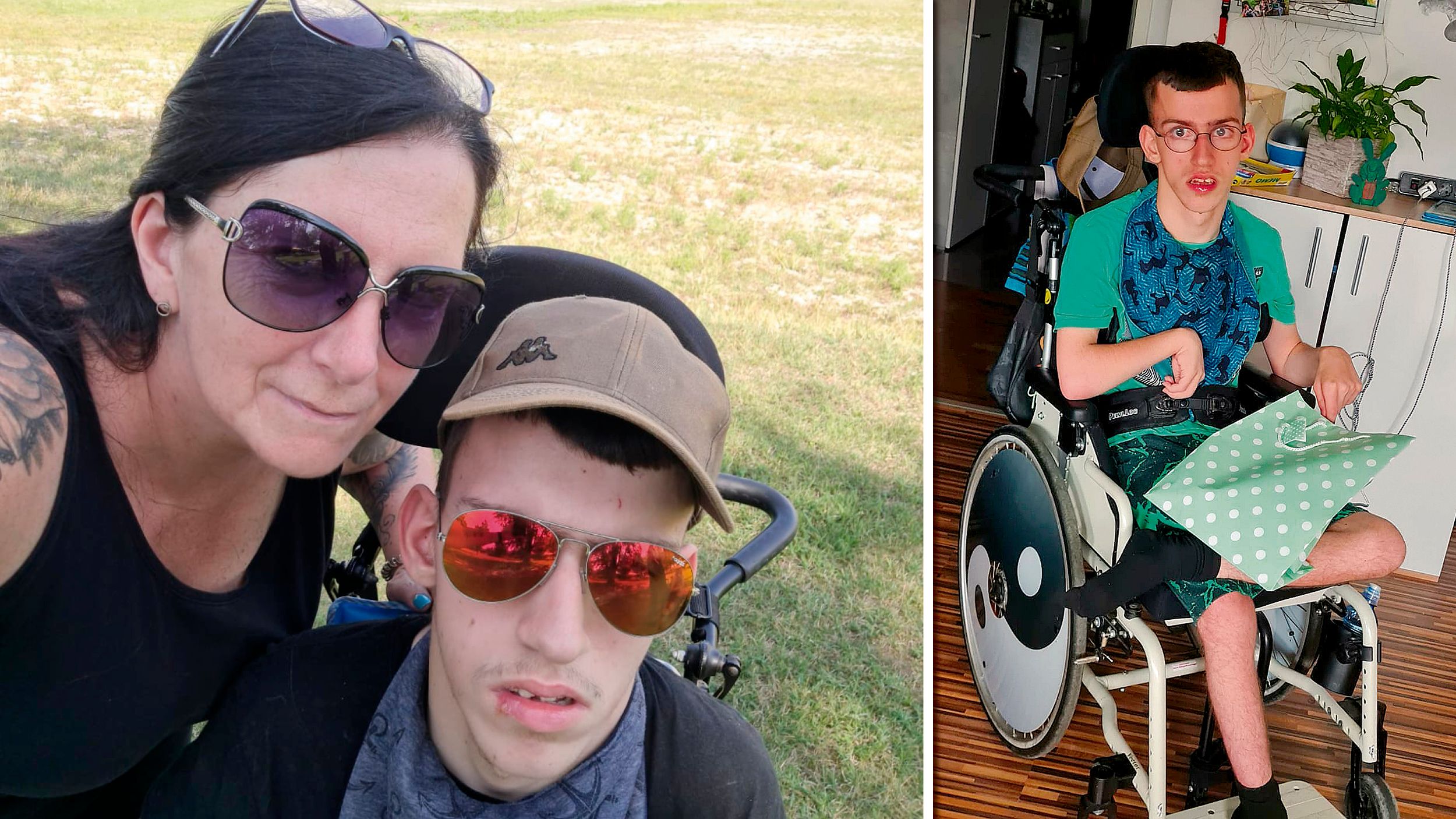 Mutter mit ihrem Sohn Benjamin: Die Familie benötigt dringend Unterstützung.