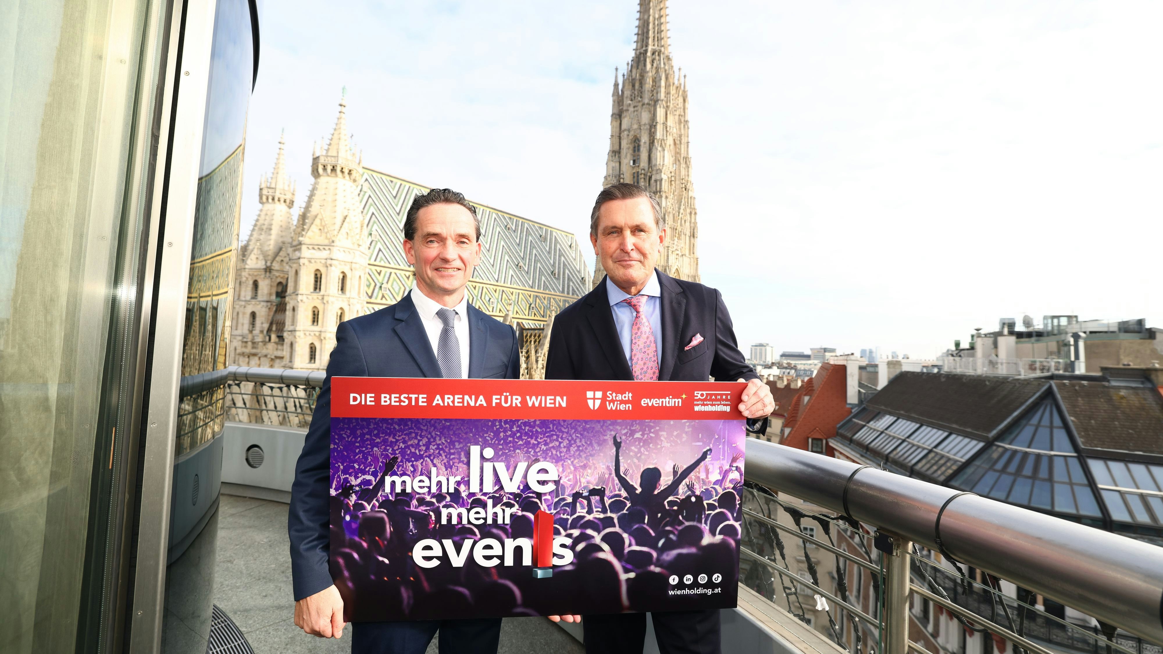 Kurt Gollowitzer (Wien Holding) und Wirtschaftsstadtrat Peter Hanke (SP) stellten Projekt vor. 