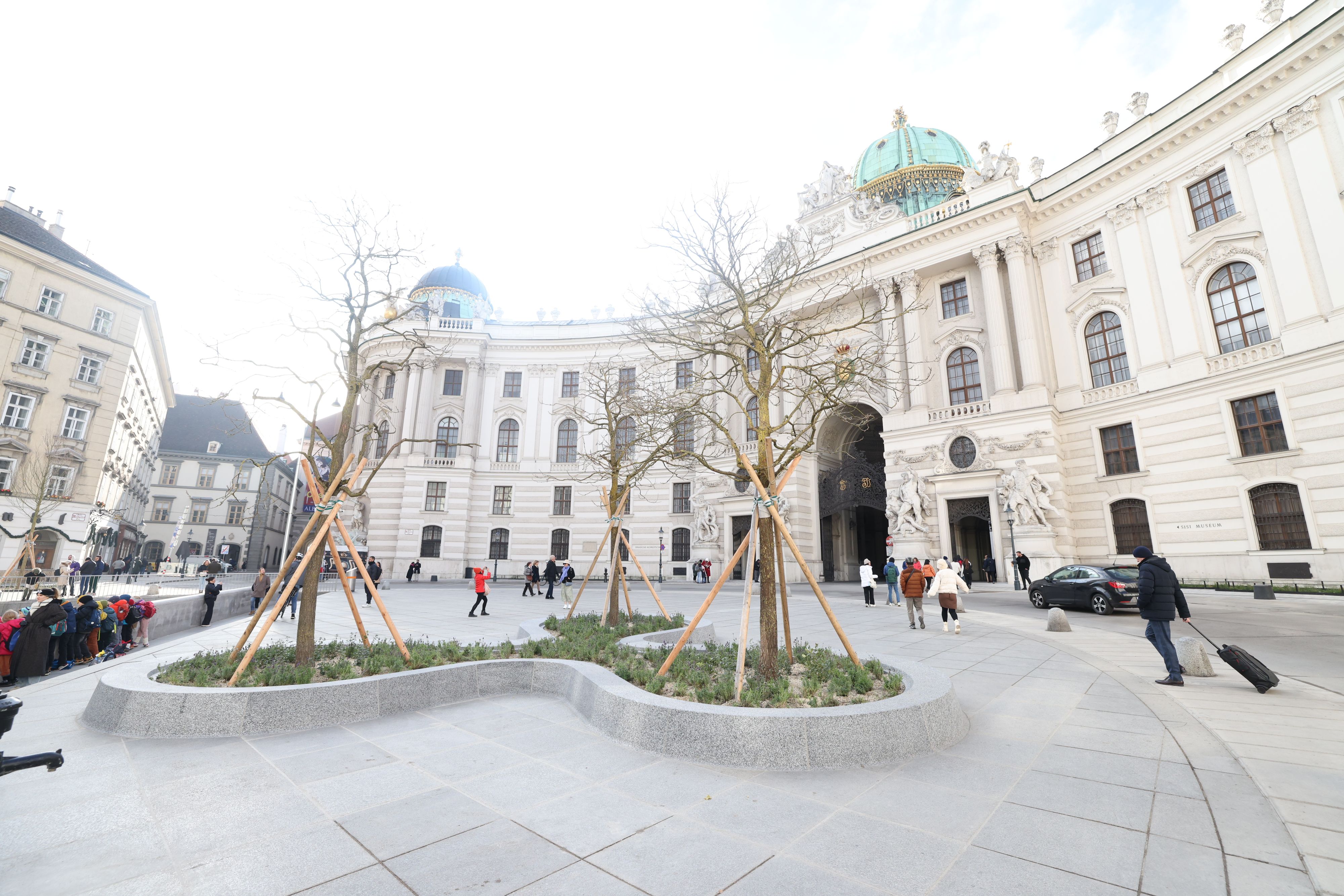 Die Umbauten am Michaelerplatz sind abgeschlossen.