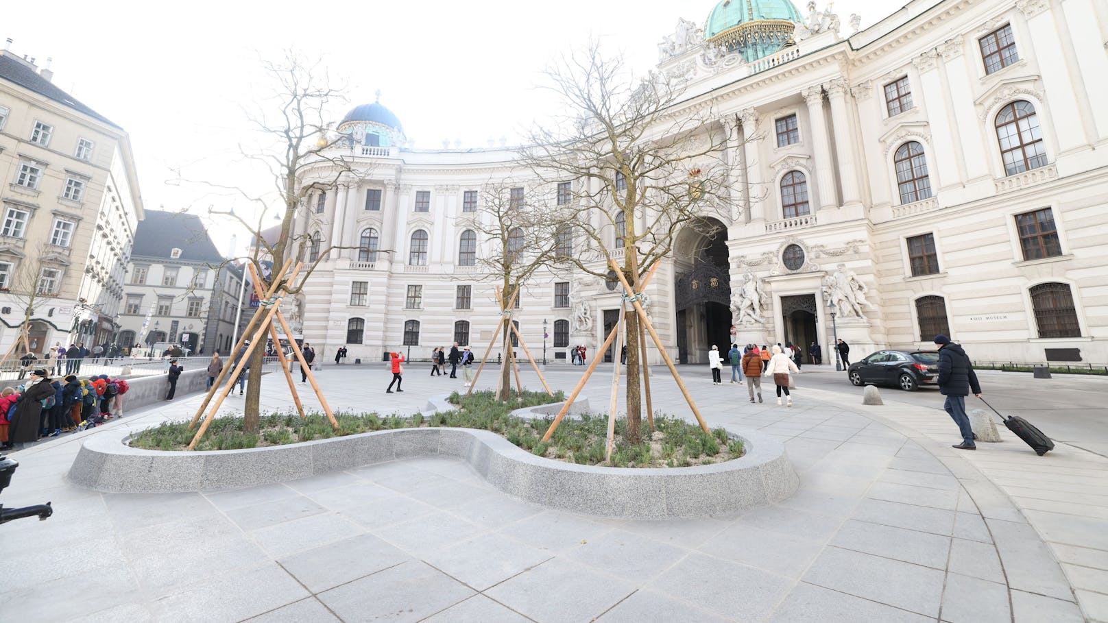 Die Umbauten am Michaelerplatz sind abgeschlossen.