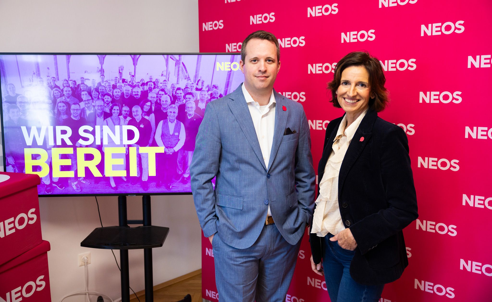 Indra Collini mit Jonas von Einem