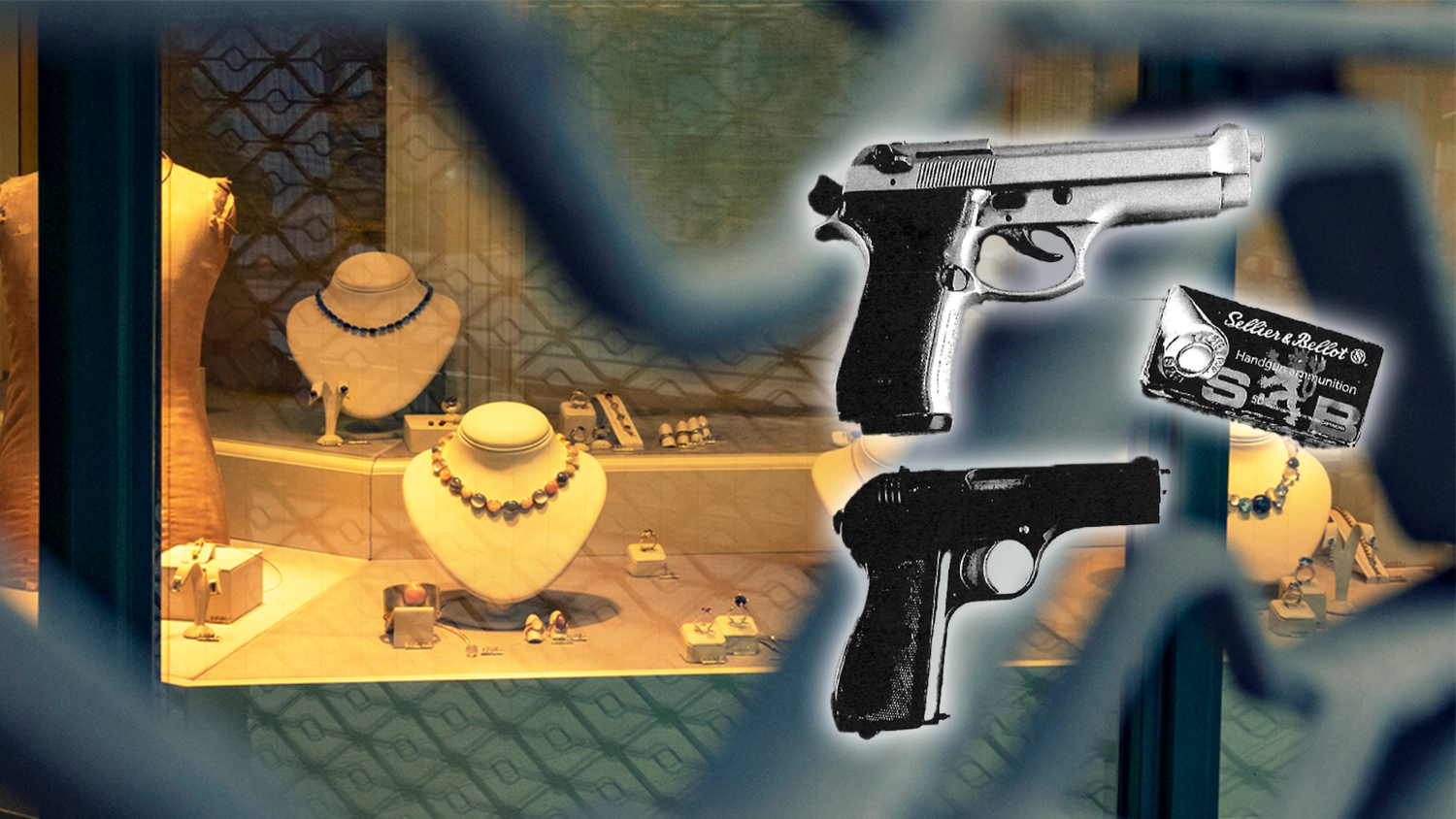 Diese Waffen wurden beim Verdächtigen gefunden.