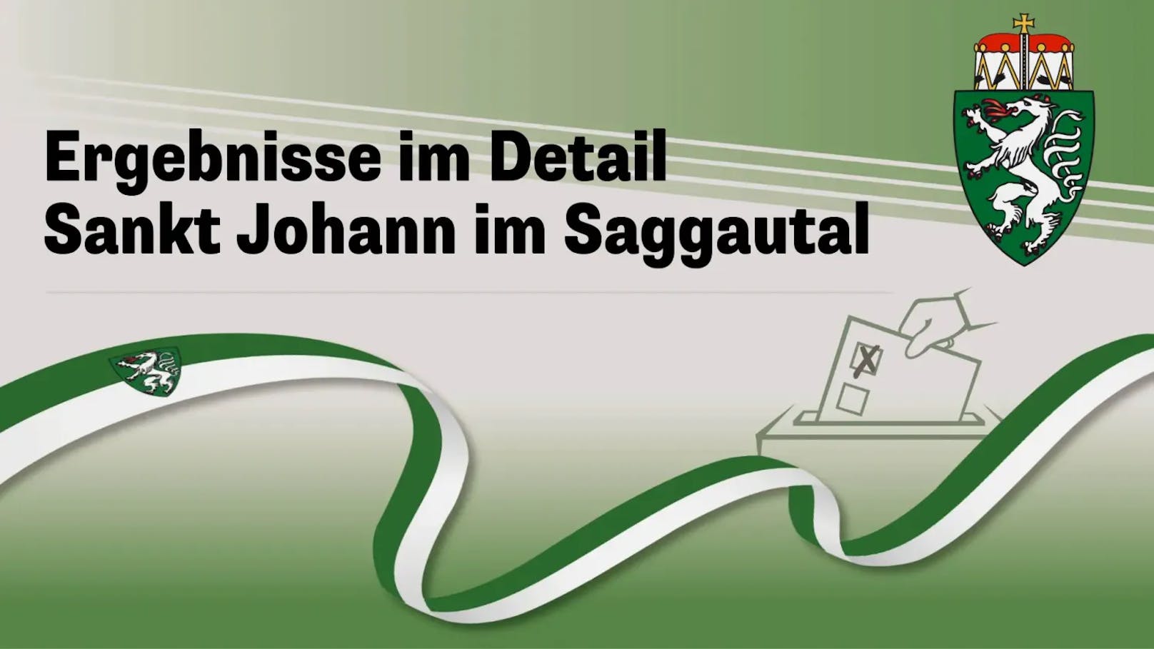 Wahl Steiermark: Ergebnis aus Sankt Johann im Saggautal