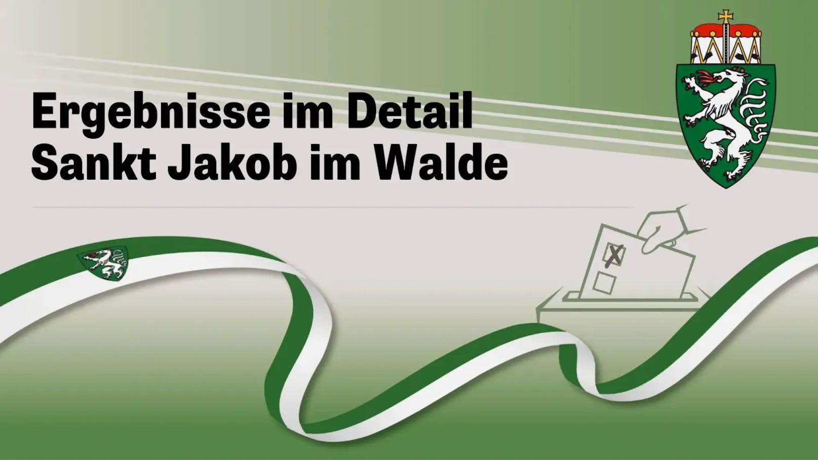 Wahl Steiermark: Ergebnis aus Sankt Jakob im Walde