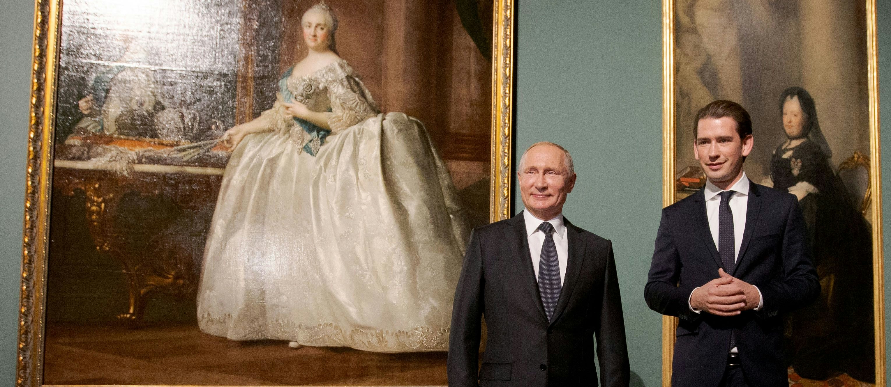 Da war noch alles Eitel Wonne: Bundeskanzler Sebastian Kurz mit Russlands Präsident Wladimir Putin 2018 im Kunsthistorischen Museum