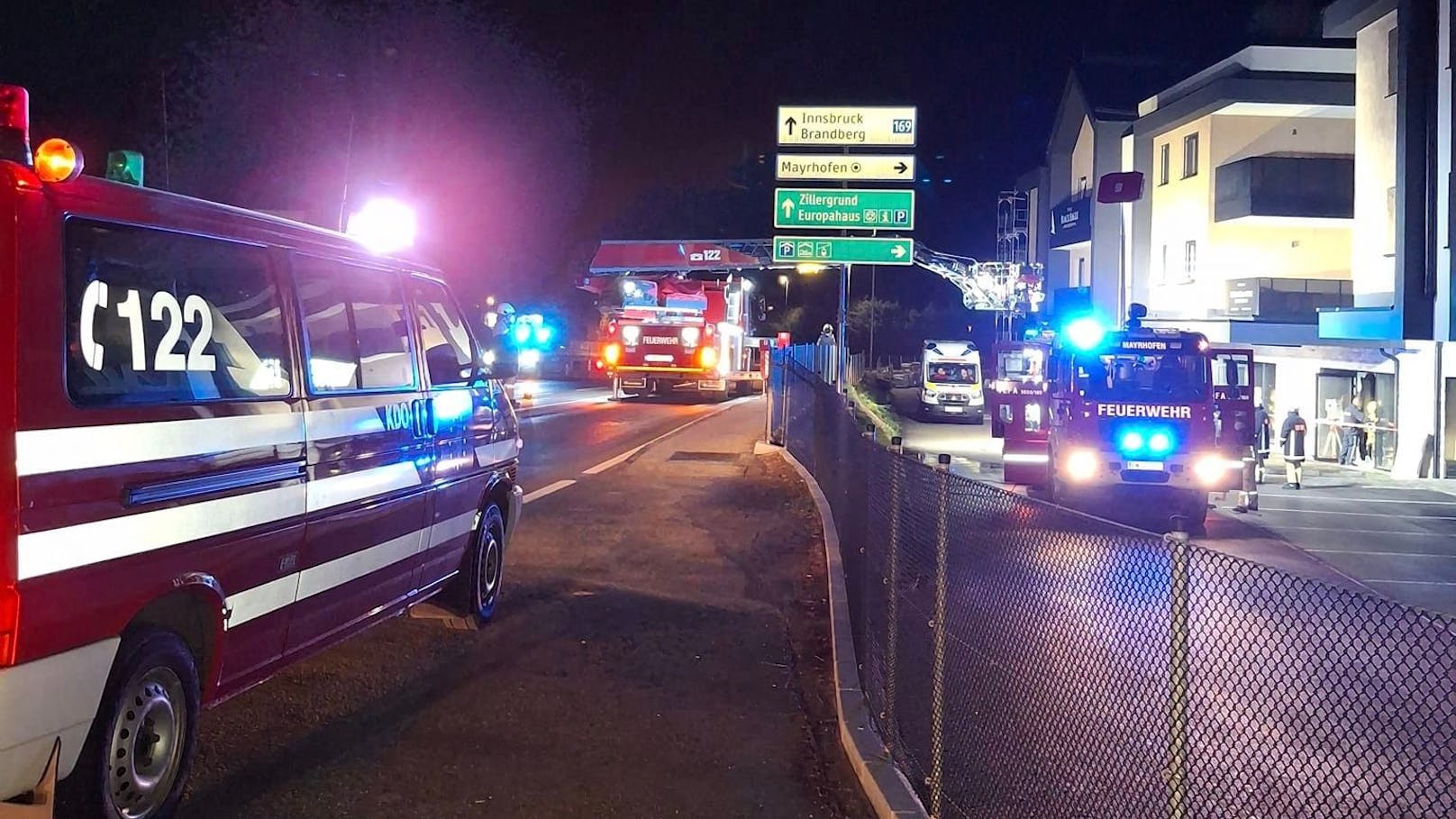 Die Freiwillige Feuerwehr Mayrhofen konnte den Brand rasch löschen. 