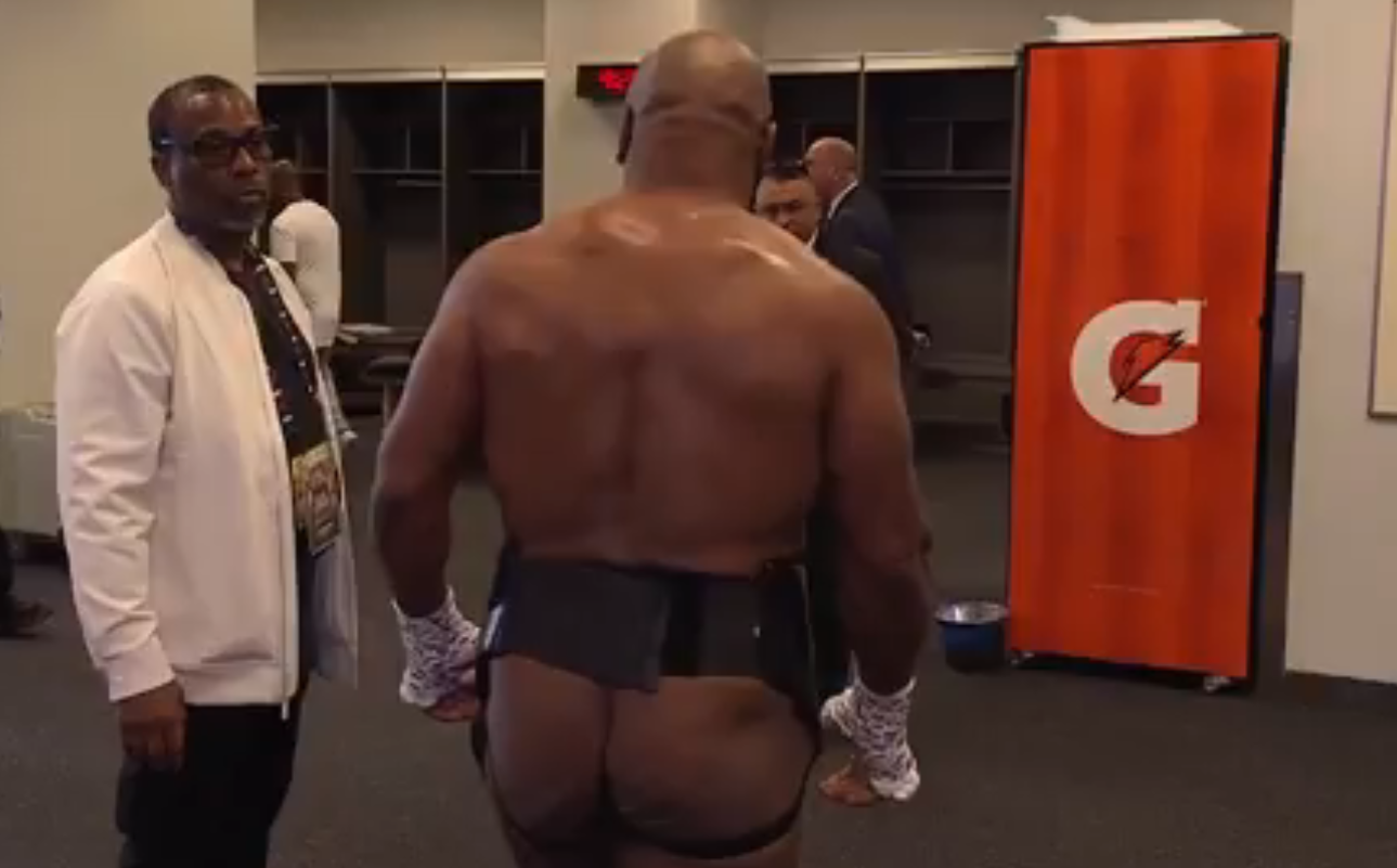 Das Hinterteil von Mike Tyson