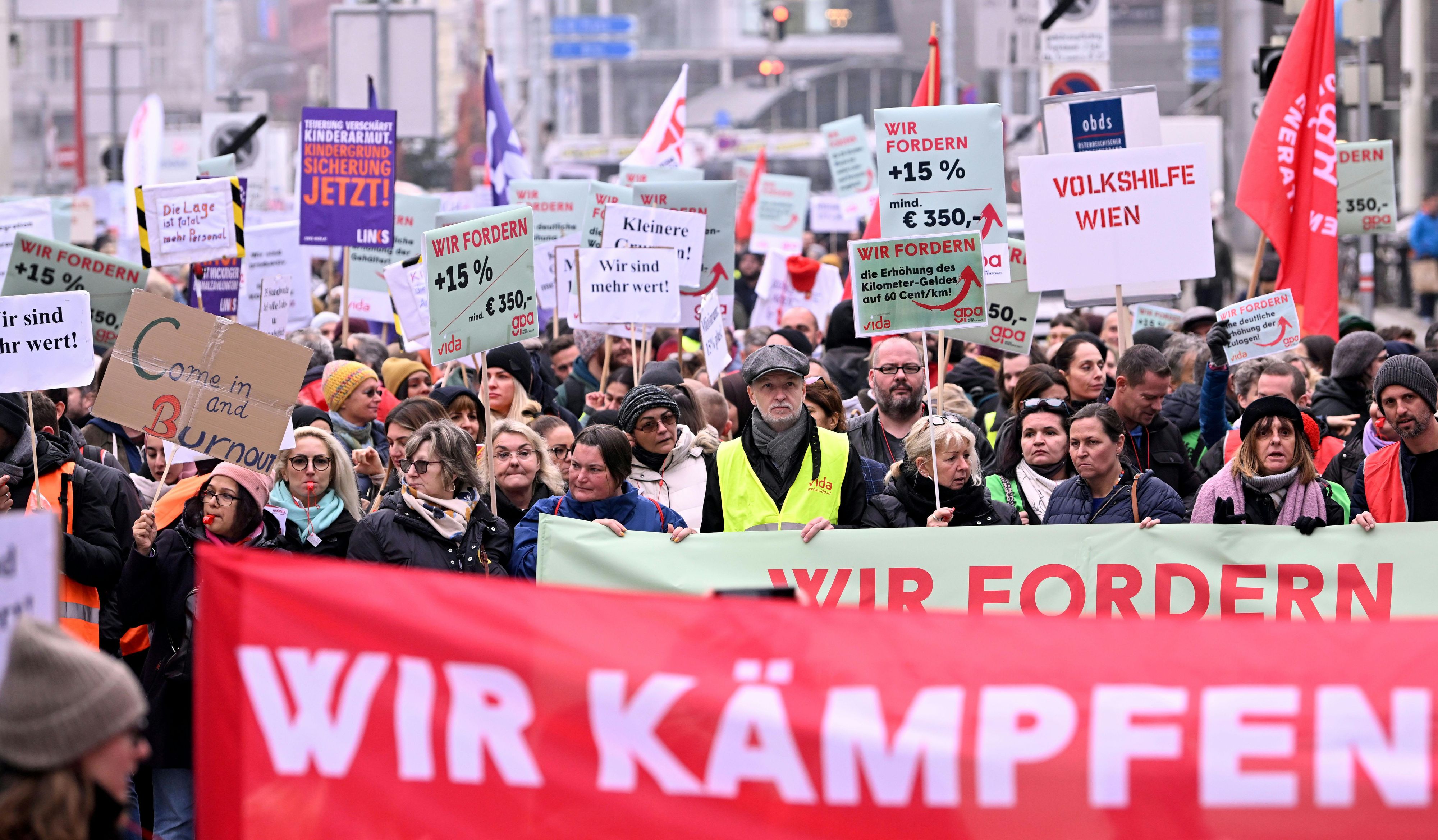 Am Dienstag, 26. November, kommt es in der Wiener Innenstadt zu einer Großdemo.