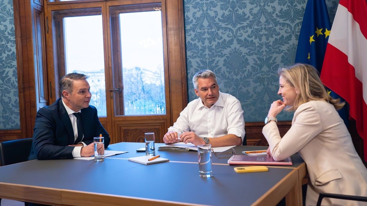 ÖVP. SPÖ und Neos setzen am Wochenende ihre Sondierungsgespräche fort.