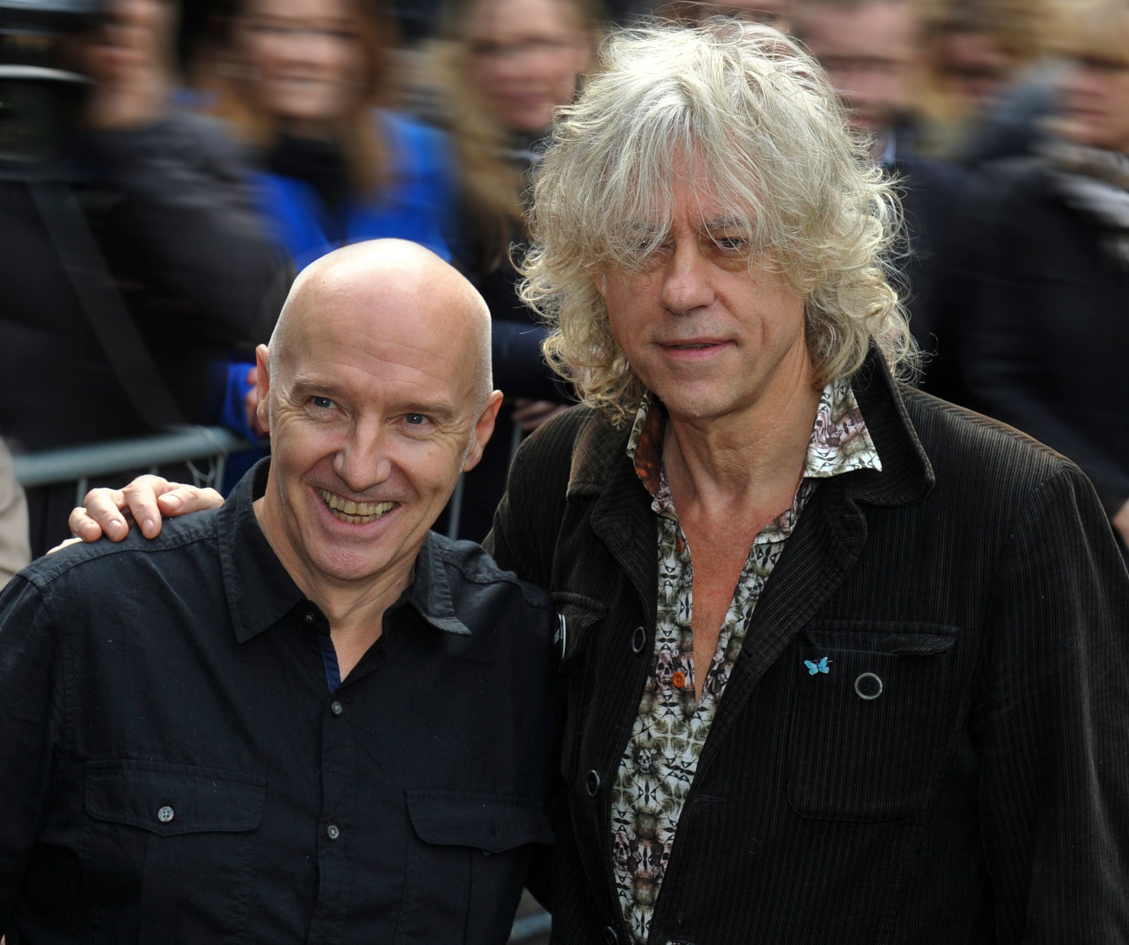 <strong>Bob Geldof</strong> (rechts) und <strong>Midge Ure</strong> haben <strong>Band Aid</strong> erstmals 1984 ins Leben gerufen.
