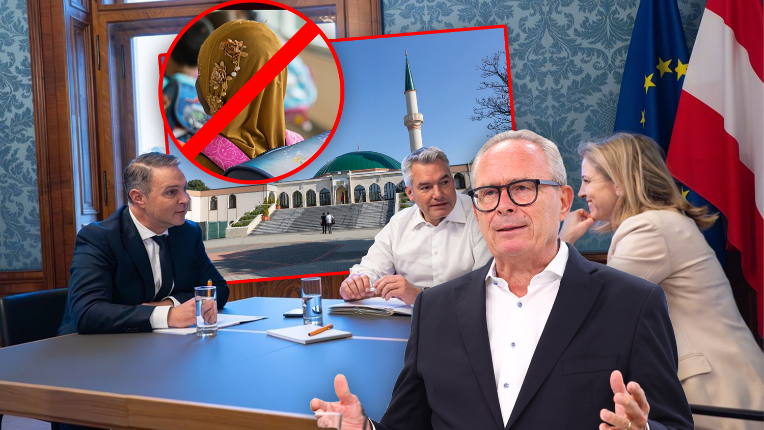 Laut eines ausgearbeiteten Forderungskatalog will die ÖVP das Kopftuch verbieten und hart gegen den politischen Islam vorgehen.