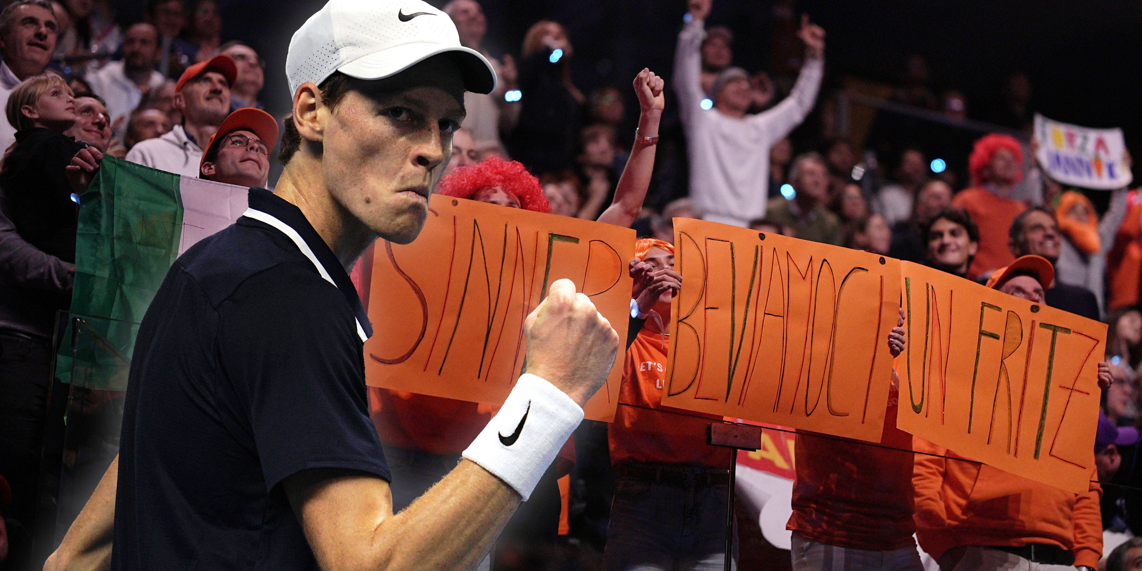 Jannik Sinner siegt vor seinen Fans in Turin.