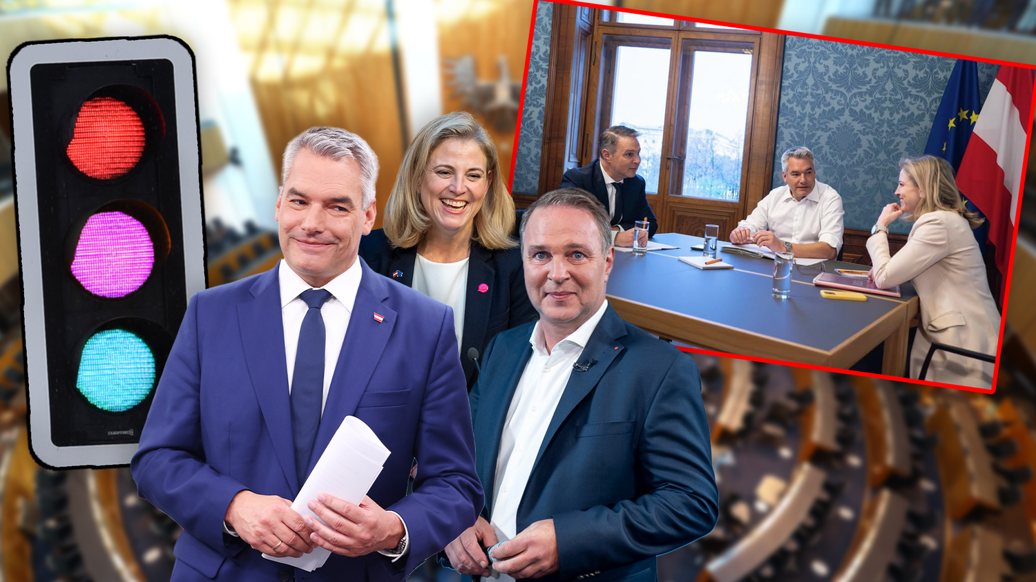 Am Montag wollen ÖVP, SPÖ und NEOS ein letztes Mal sondieren.