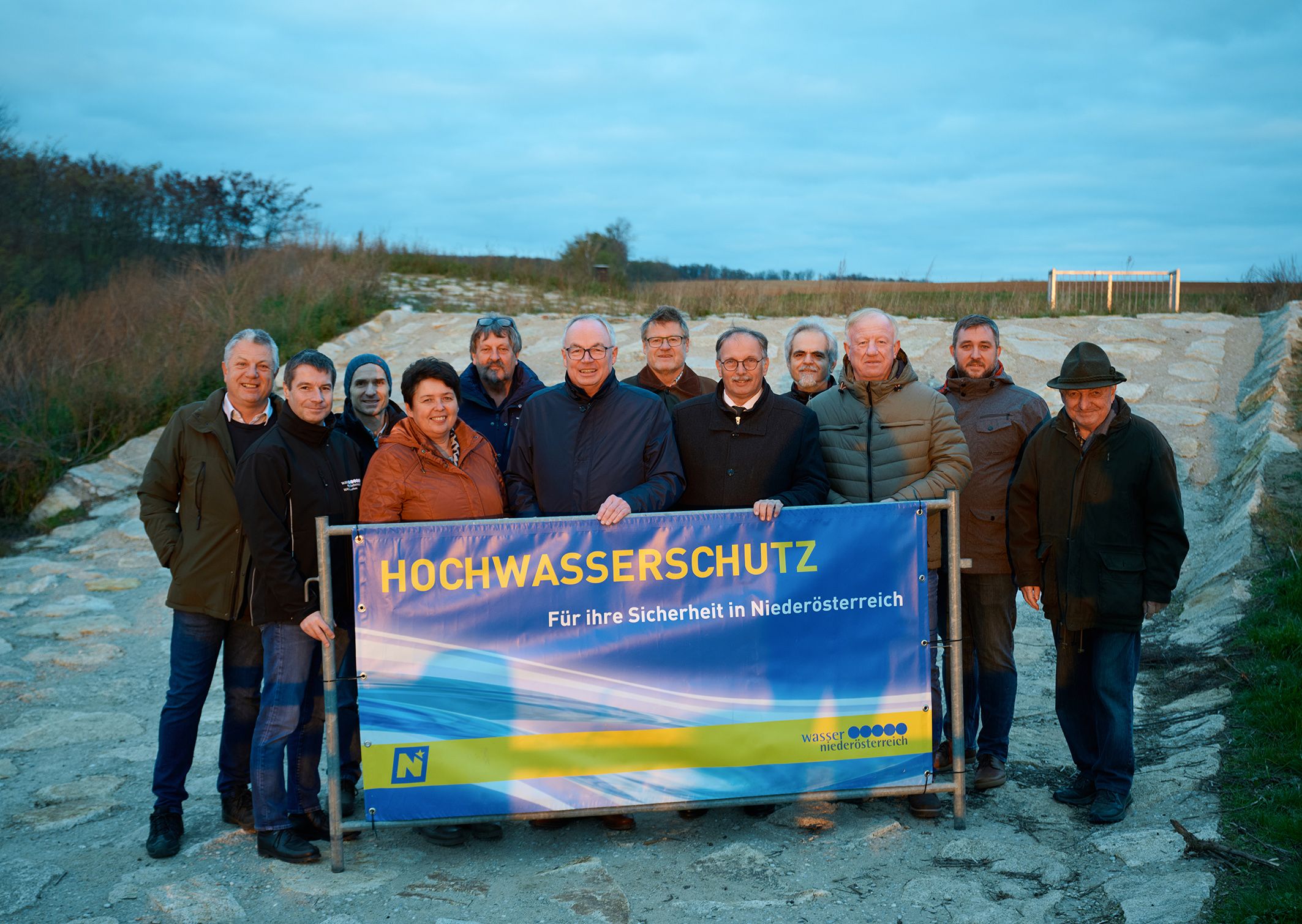 In Wullersdorf und in Hollabrunn wurde jeweils ein Hochwasserschutzprojekt fertiggestellt.