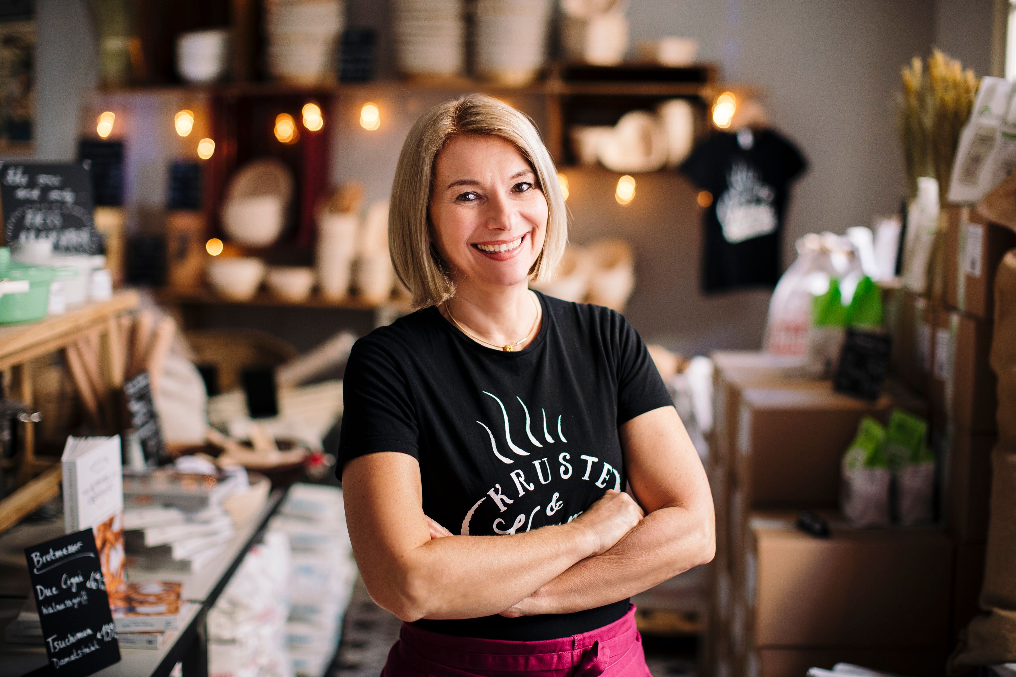 Slow-Food-Botschafterin, Unternehmerin und Ex-TV-Star Barbara van Melle sind dringenden Handlungsbedarf beim heimischen Schulessen.