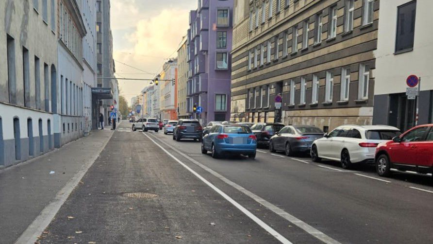 Monatelang befand sich in der Davidgasse eine Baustelle – jetzt gibt es dort einen Radweg.