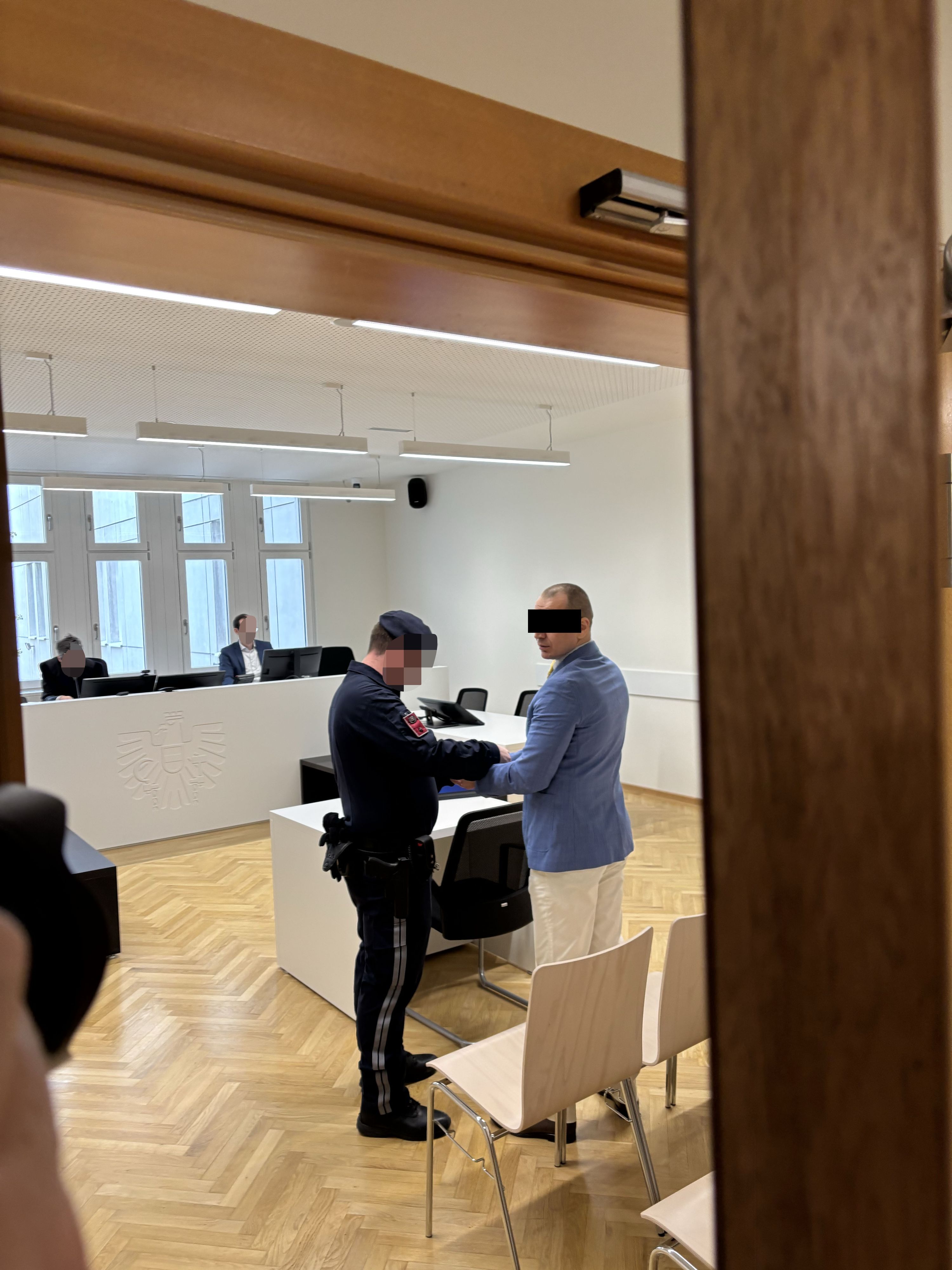 Verdächtiger (44) vor Gericht in Wien.