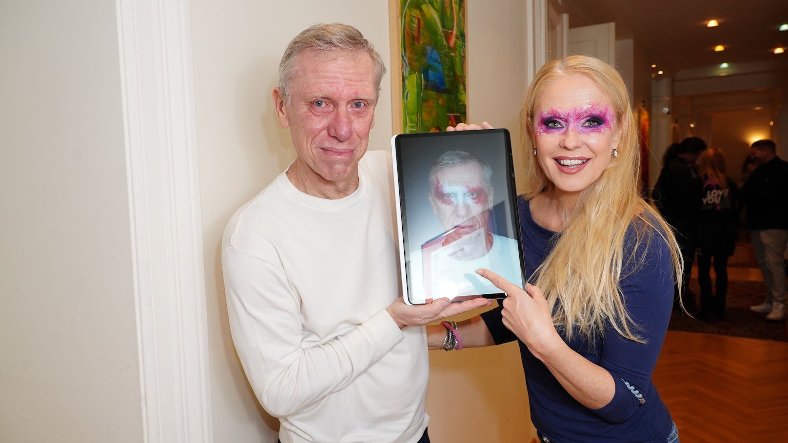 Peter Stöger mit seiner Frau Ulrike Kriegler