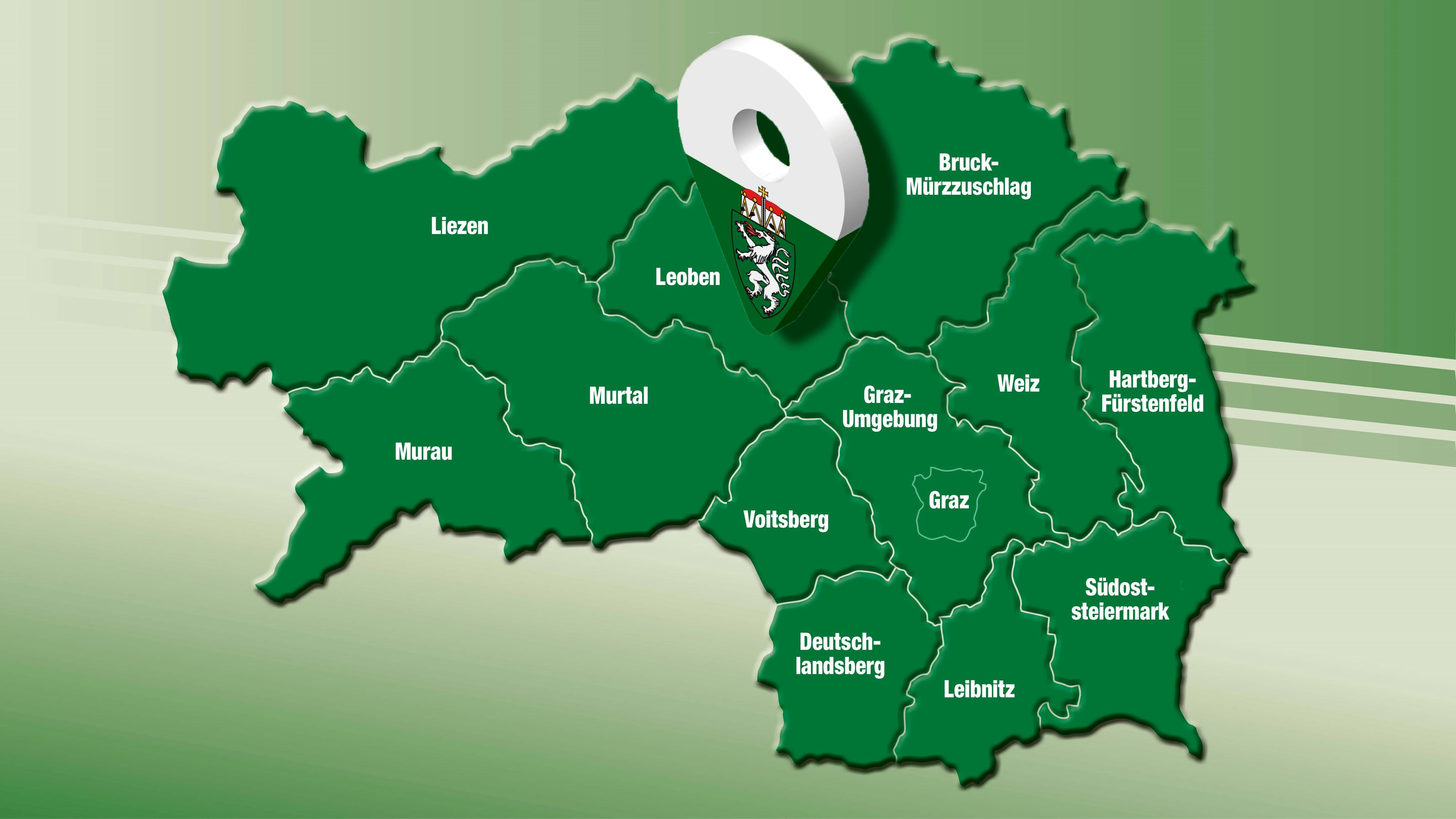 Landtagswahl in der Steiermark - die Ergebnisse aus den Bezirken.