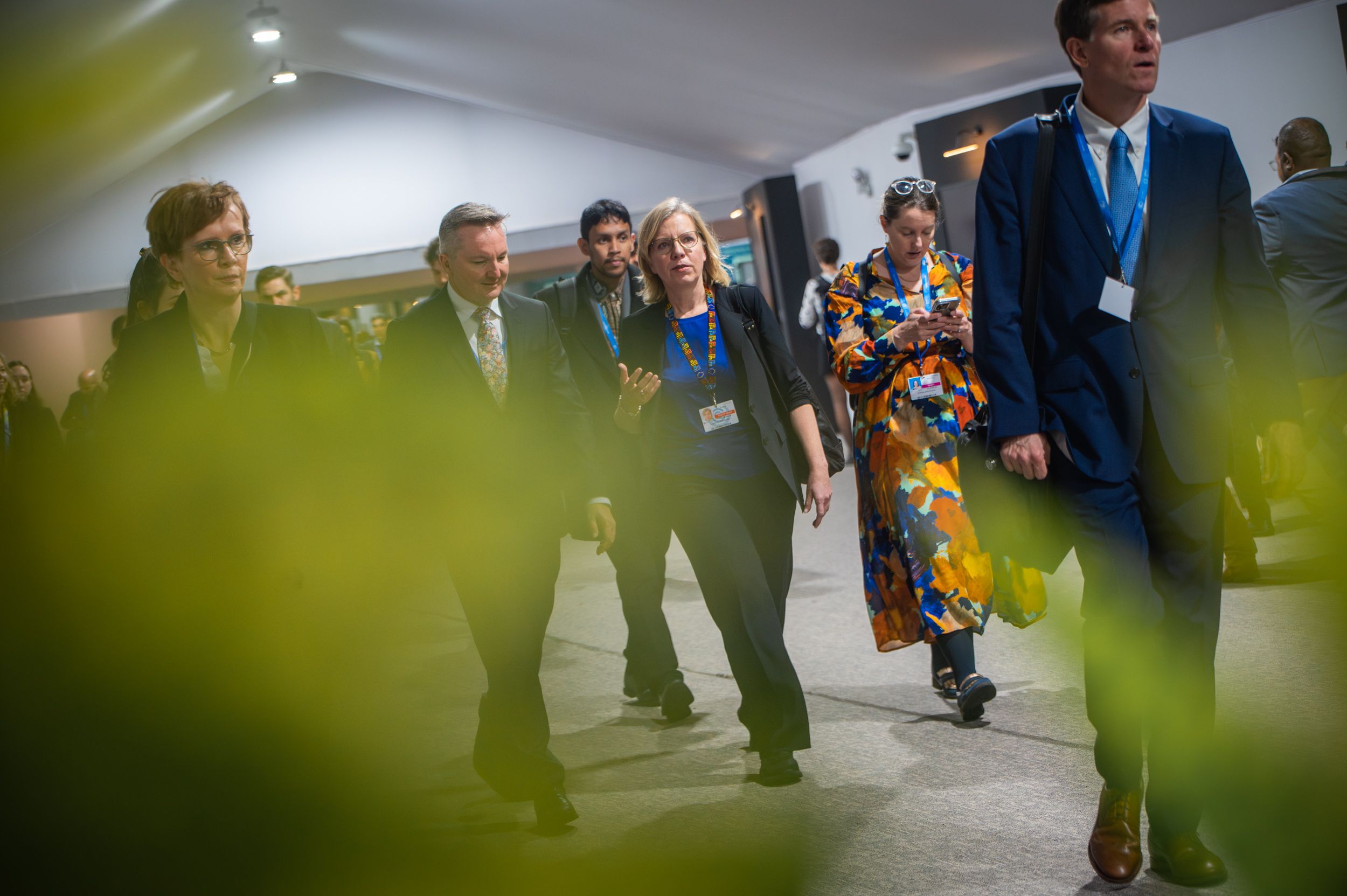 Österreichs Klimaschutzministerin Gewessler bei den Verhandlungen in Aserbaidschan.