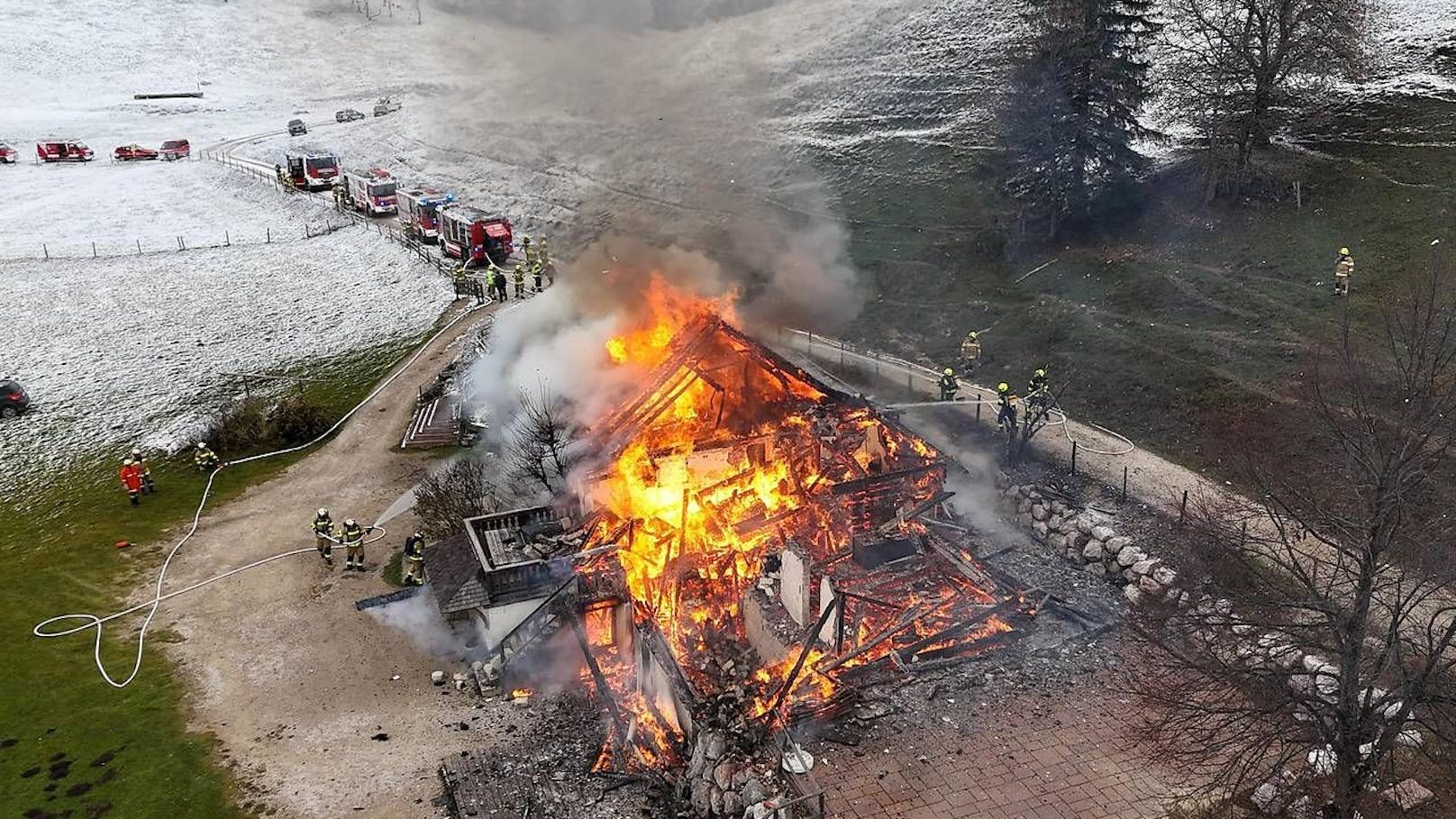 Hütte abgebrannt – Ursache bleibt für immer ein Rätsel