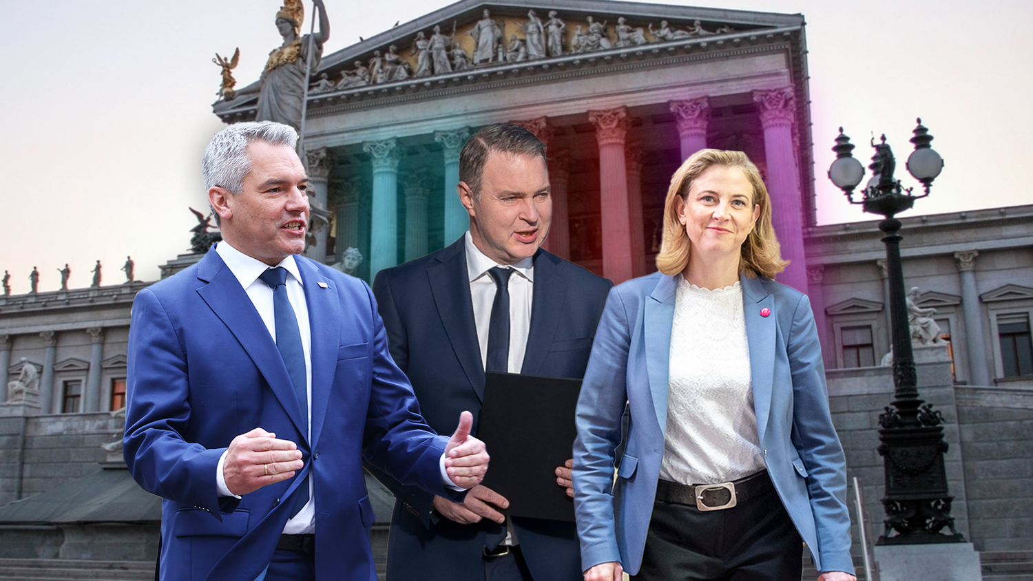 ÖVP, SPÖ und Neos starten jetzt das inhaltliche Ringen um eine türlkis-rot-pinke Dreier-Koalition. 