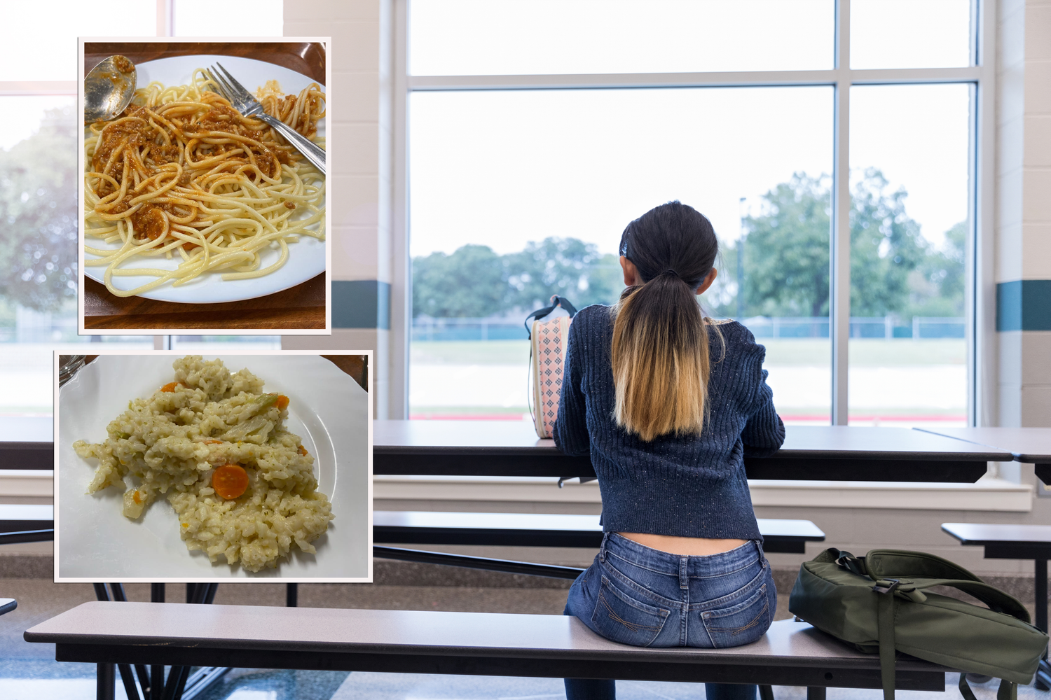 Das 4,90-Euro-Mittagessen in einem Gymnasium in Wien-Donaustadt schlägt vielen Schülern auf den Magen. Speisen wie Spaghetti Bolognese (o.) oder Gemüse-Risotto (u.) waren zu kalt und schmeckten nicht.