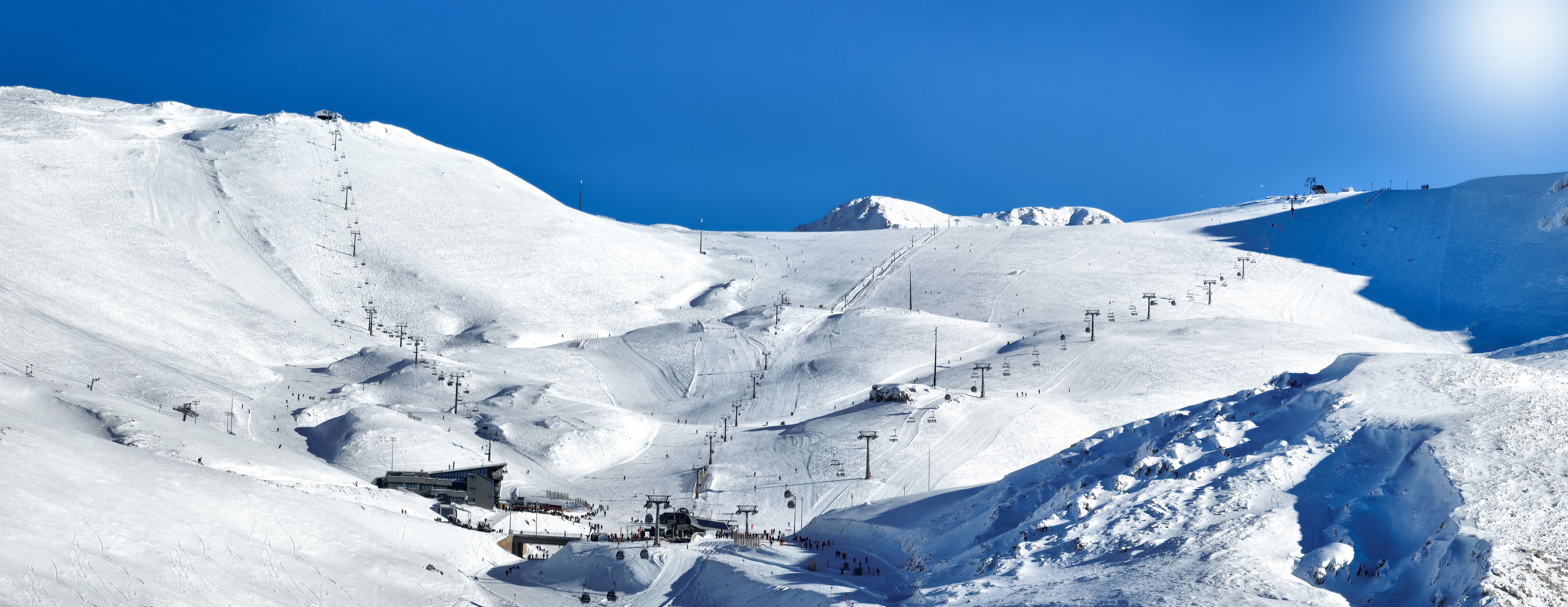 Das Skigebiet Kellaria am Mount Parnassus in Griechenland zählt zu den günstigsten in Europa.