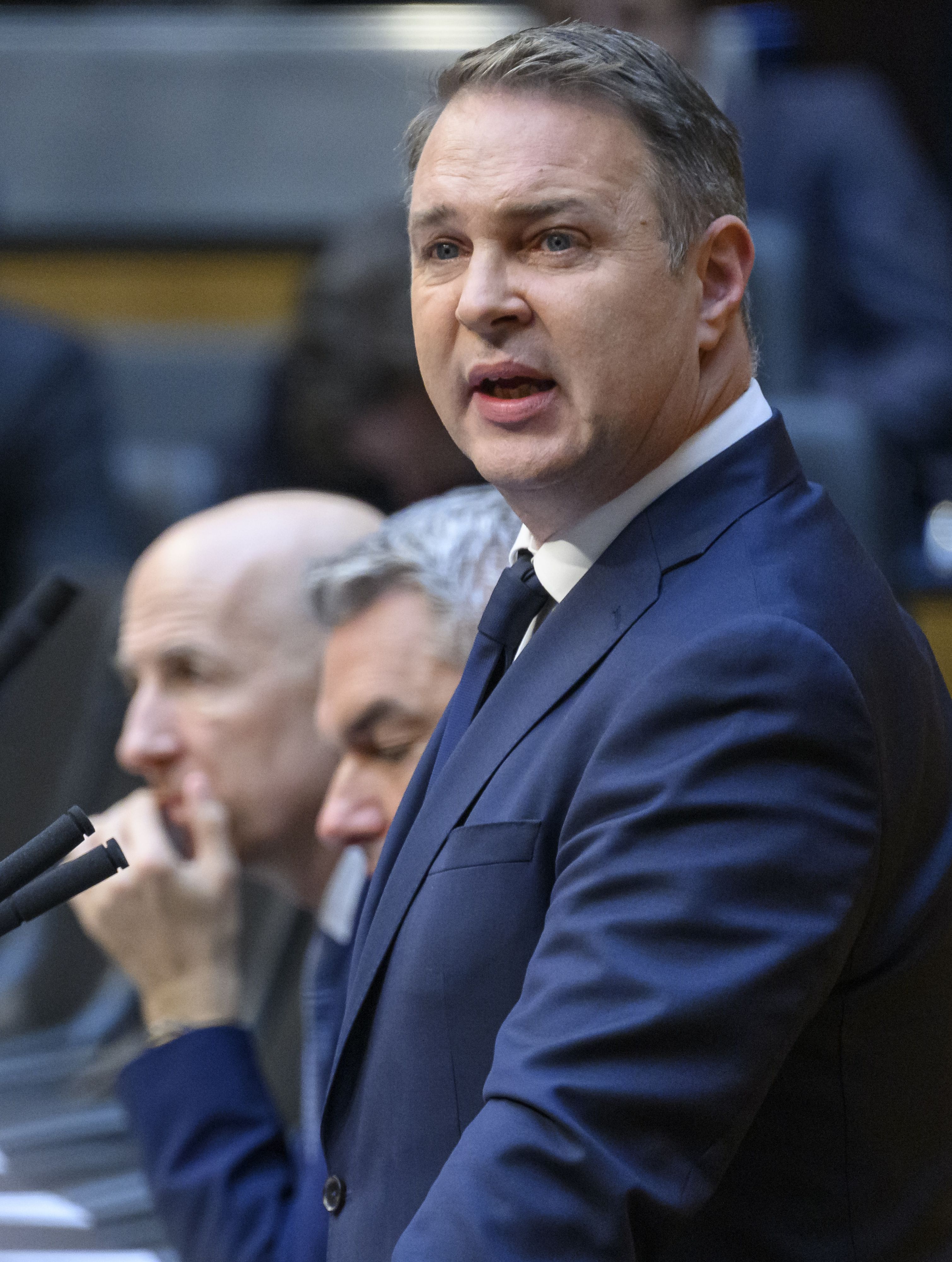 SPÖ-Vorsitzender Andreas Babler während der 2. Sitzung des Nationalrats am 20. November 2024.