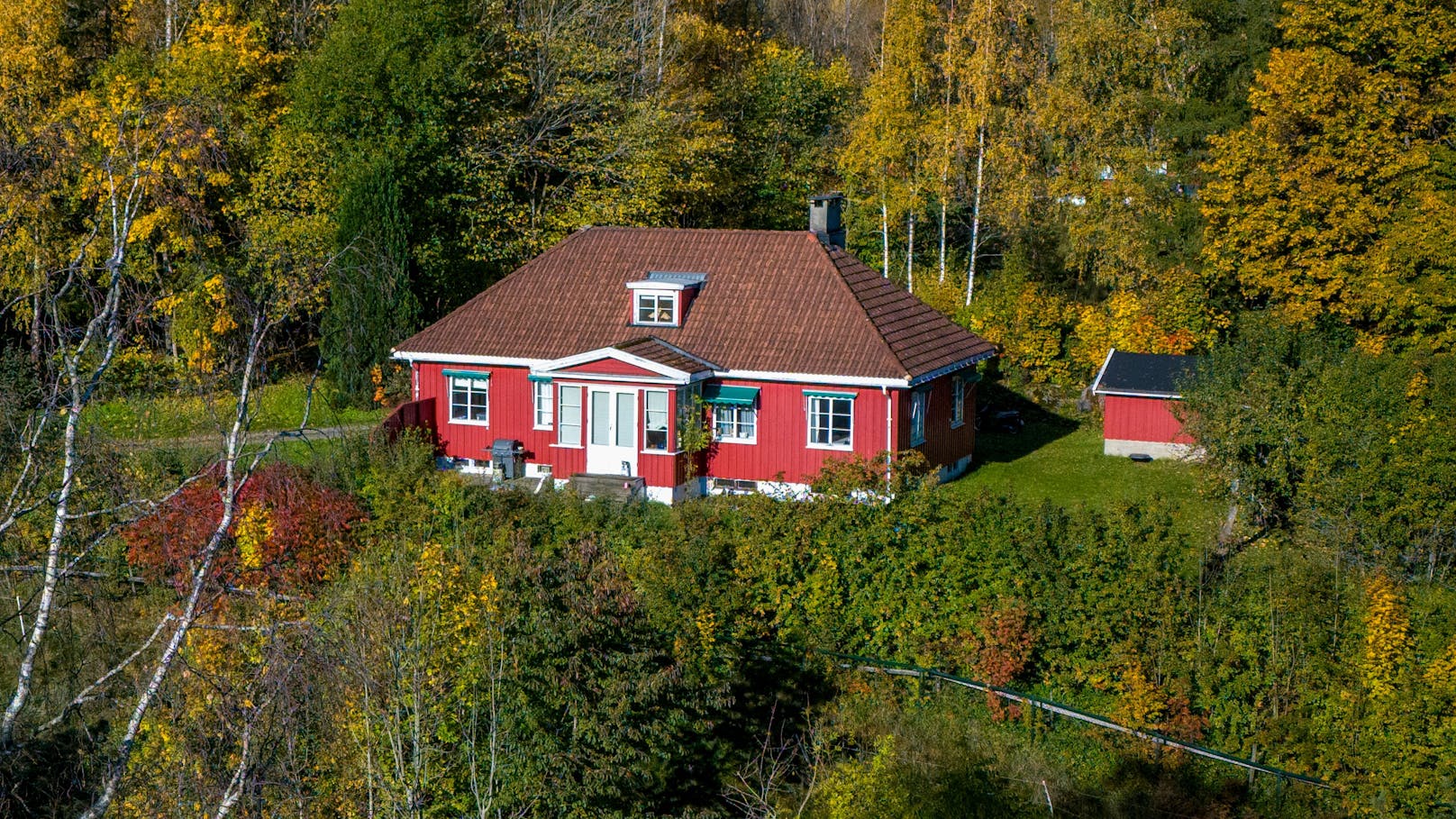 Hier soll Marius Borg Høiby gewohnt haben. Das Haus befindet sich auf Gut Skaugum, dem Familienanwesen der Kronprinzenfamilie.