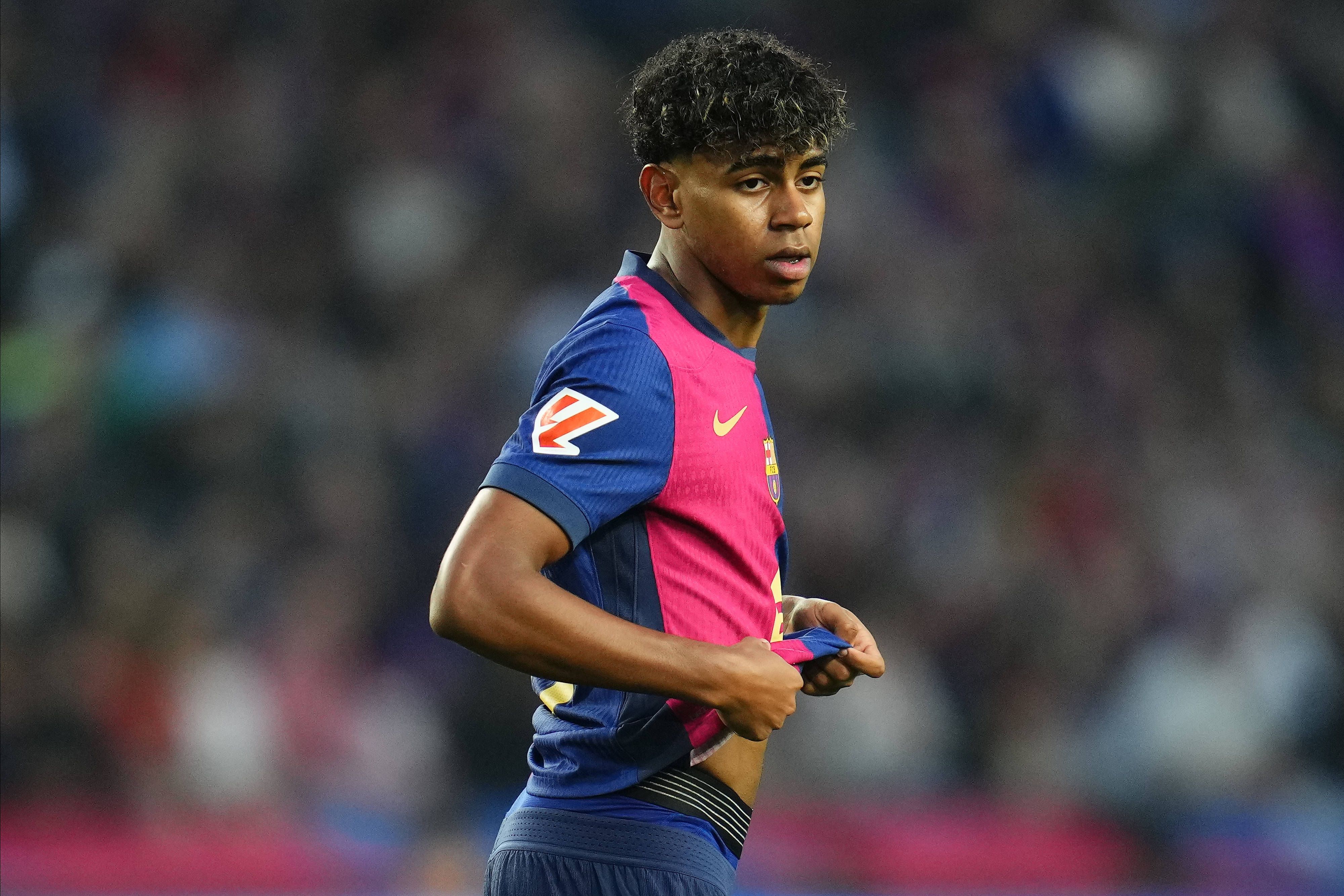 Barcelona-Spieler Lamine Yamal. 