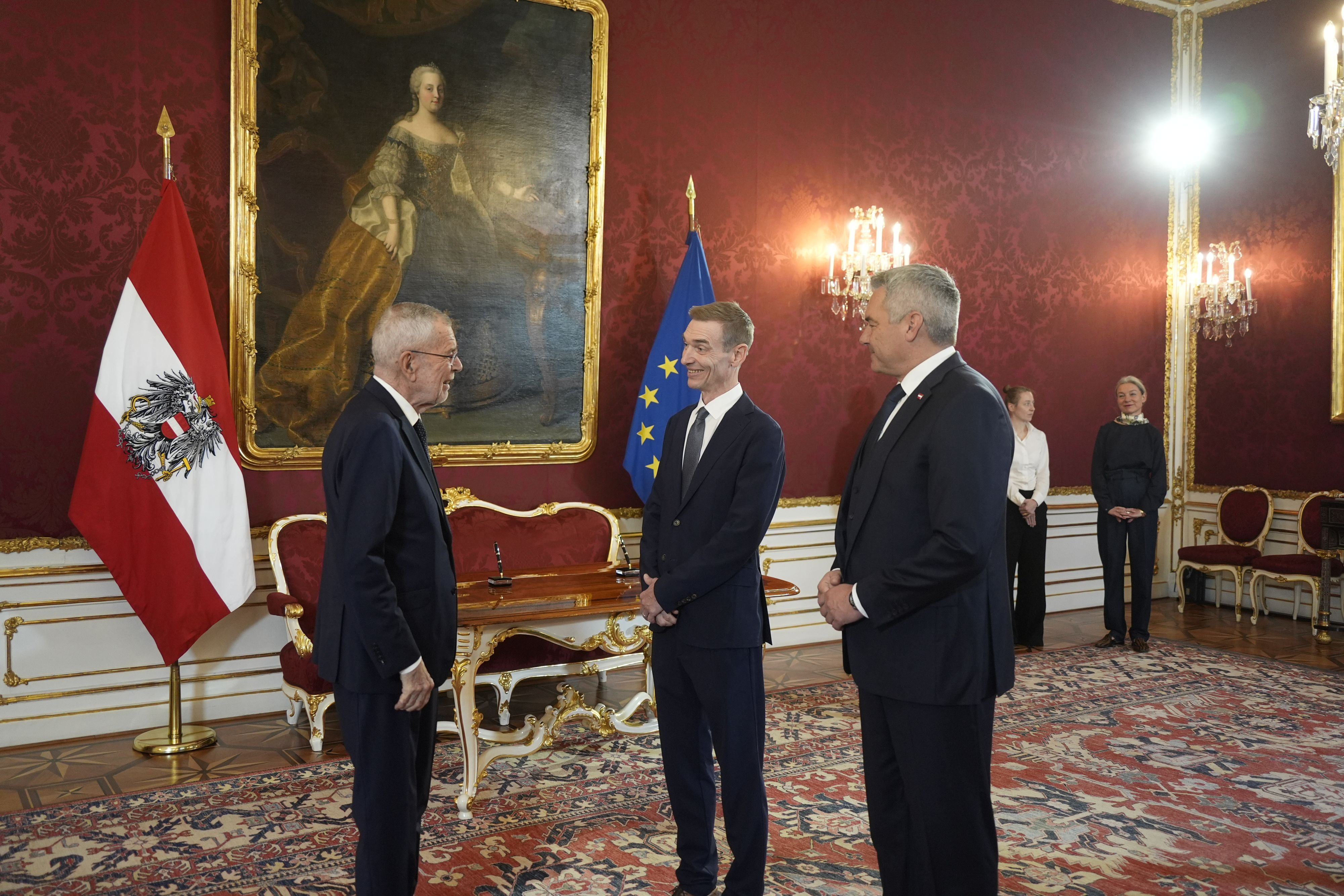 Gunter Mayer (ÖVP) wurde am Mittwoch zum neuen Finanzminister angelobt.