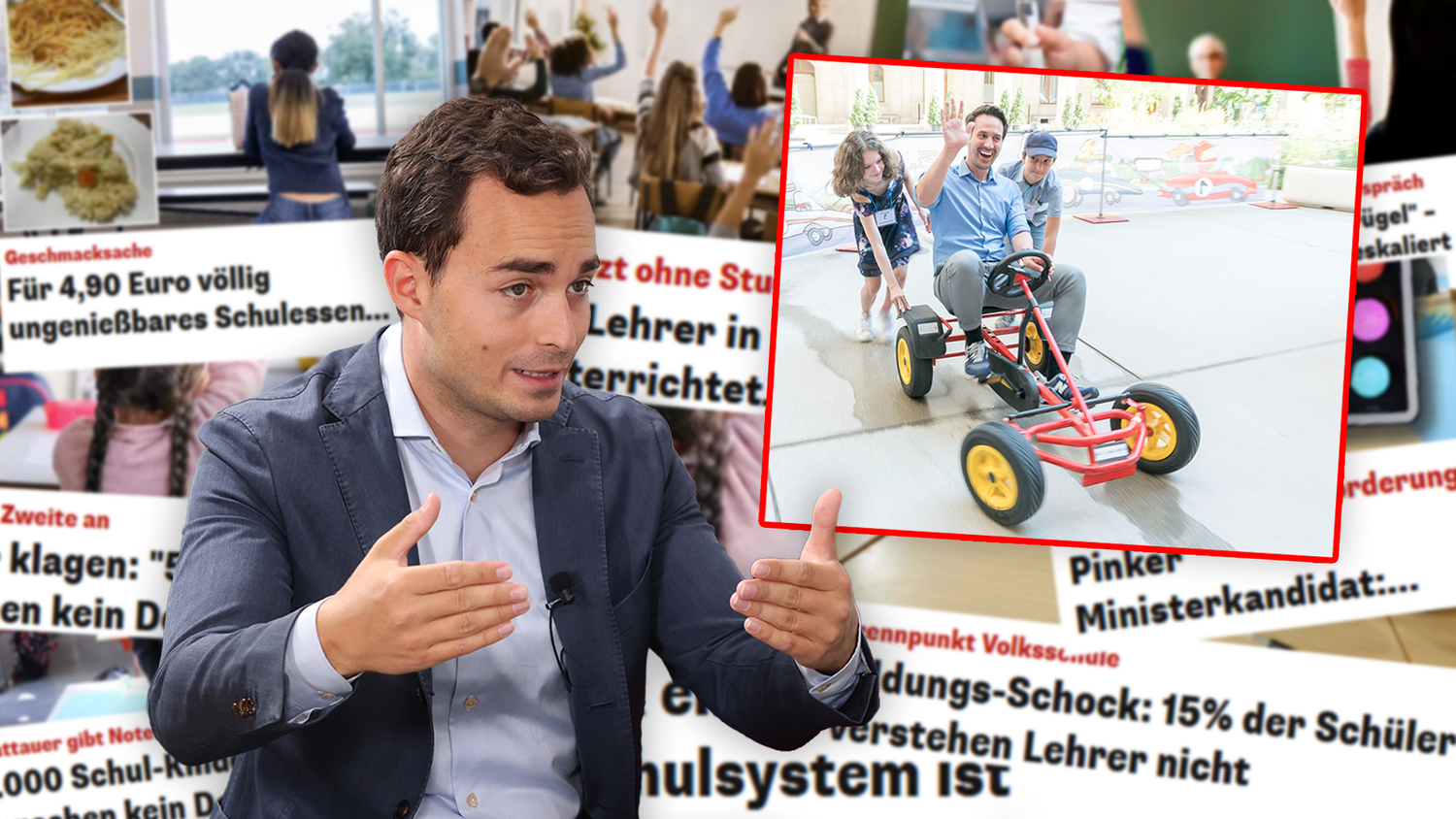 FPÖ-Wien-Obmann Maximilian Krauss schießt gegen NEOS-Vizebürgermeister Christoph Wiederkehr.