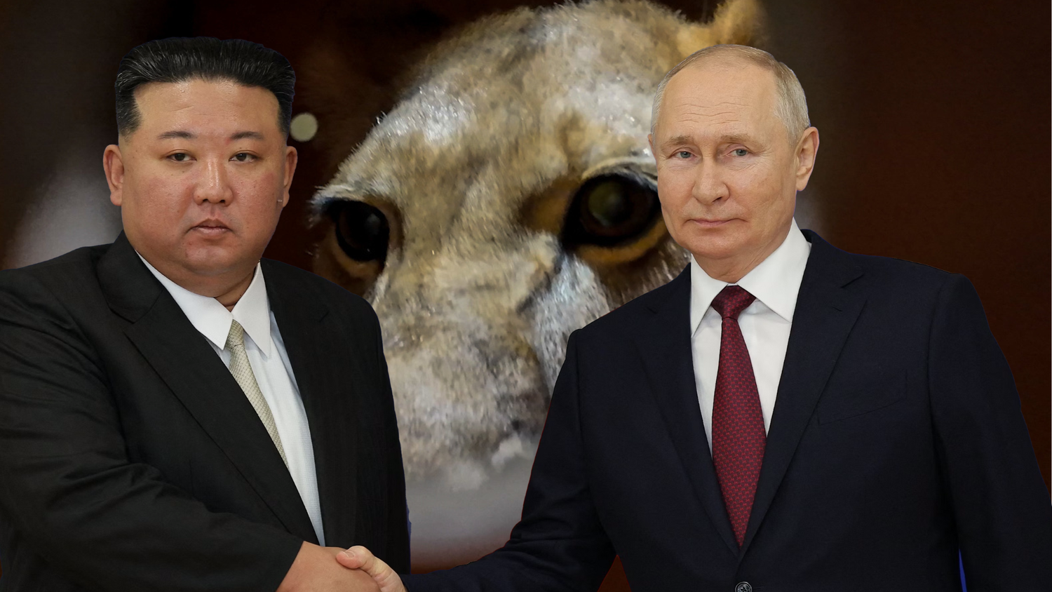 Diesen Löwen schenkte Kreml-Diktator Putin Nordkorea-Diktator Kim.