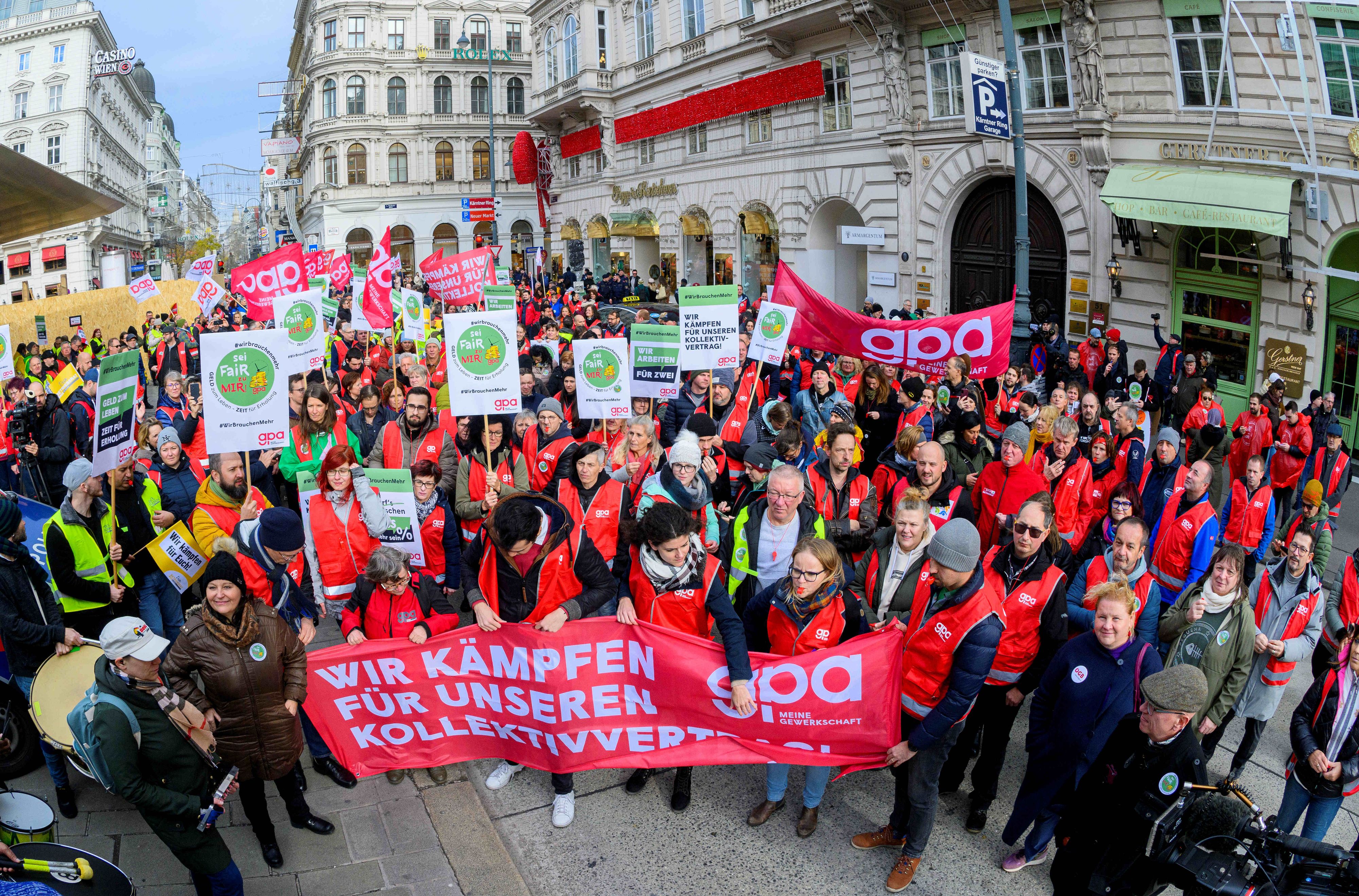 Proteste starten am Black Friday (Foto von November 2023).