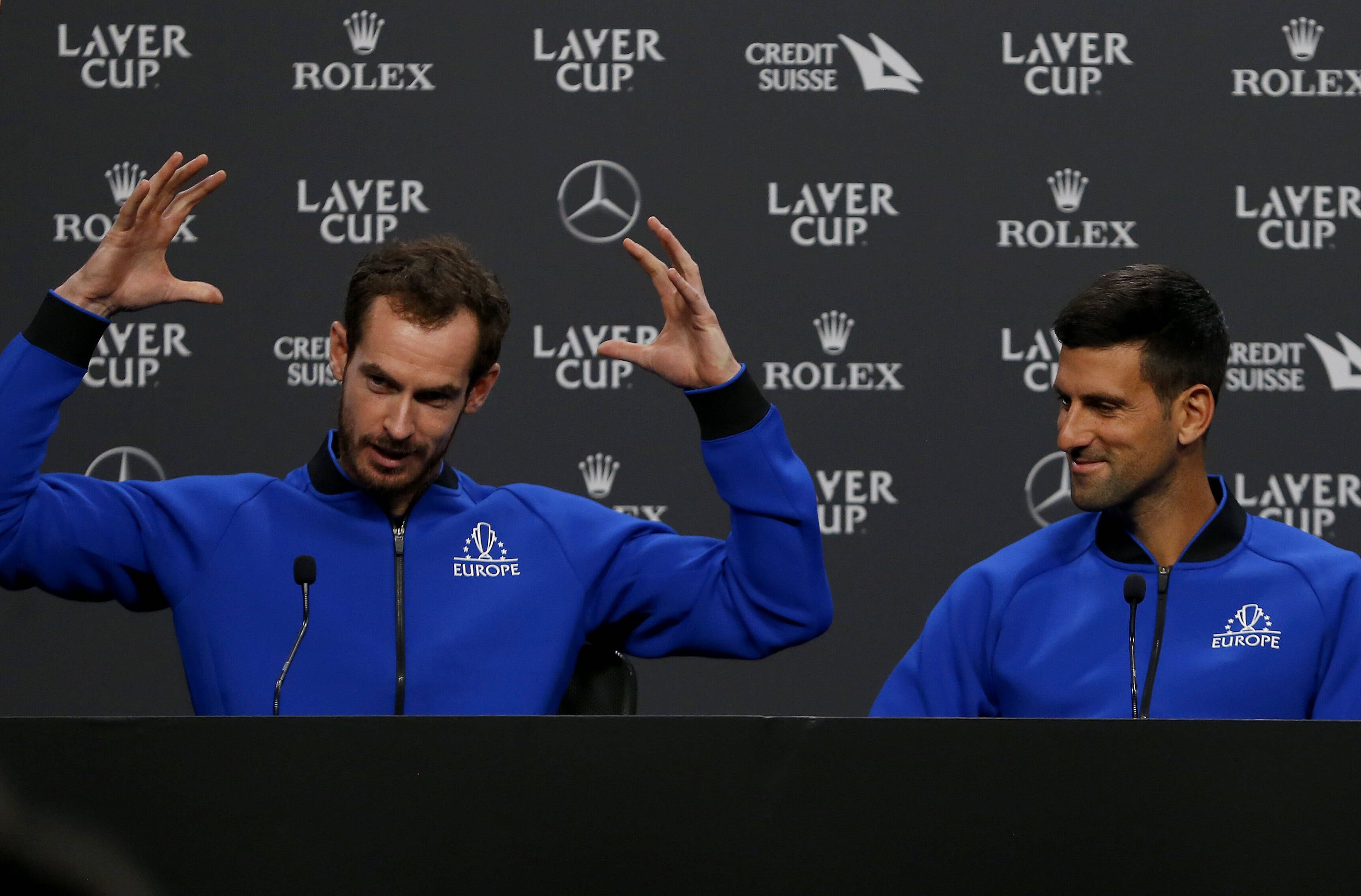 Andy Murray und Novak Djokovic