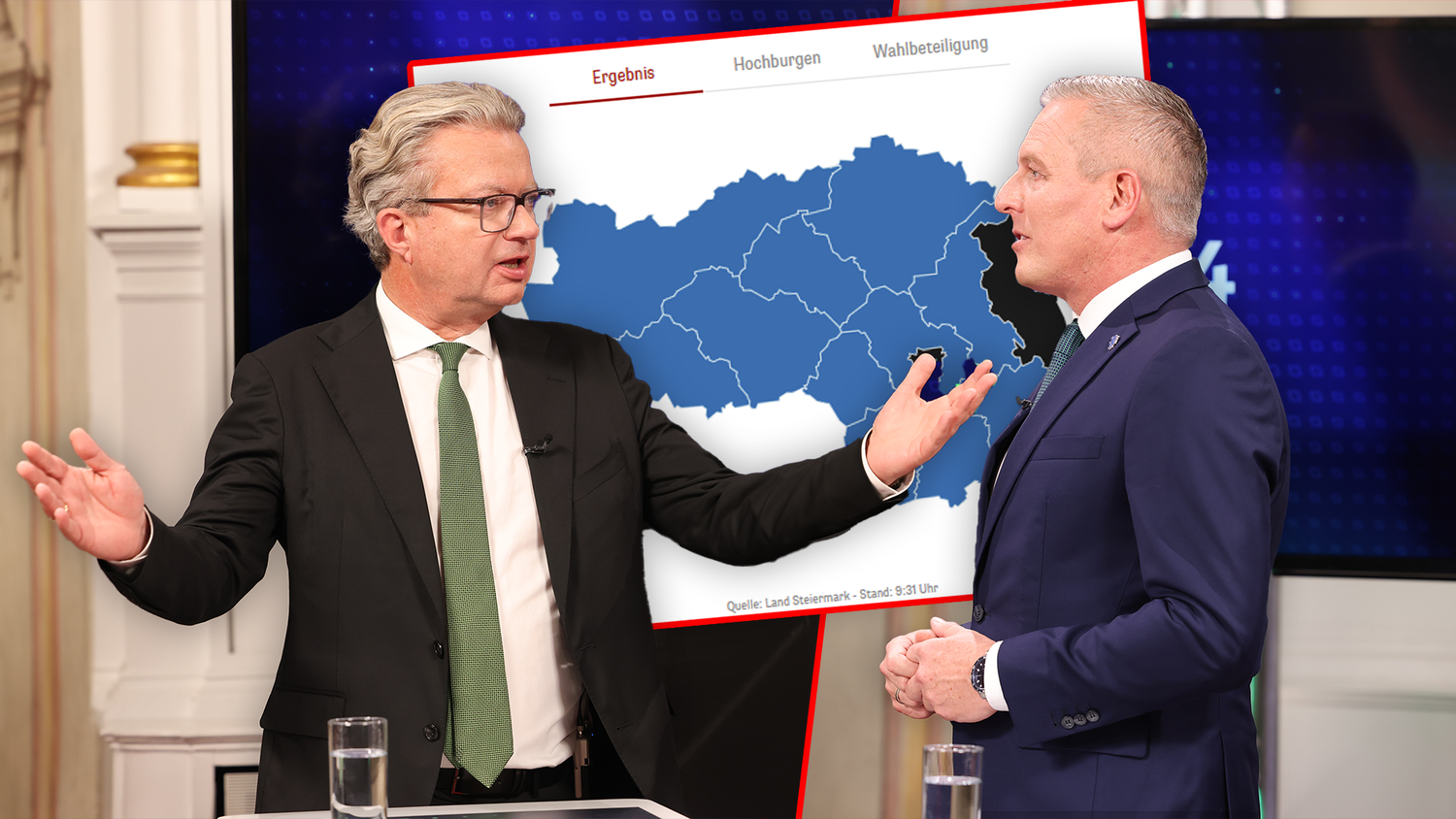 Die FPÖ entschied die Landtagswahl in der Steiermark klar für sich, doch zwei Bezirke wählten gegen den Trend.