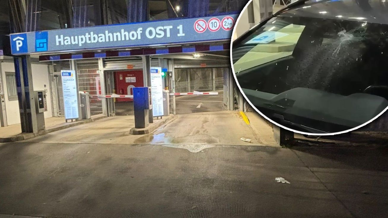 Rowdys werden Parfümflaschen von Wiener Garage